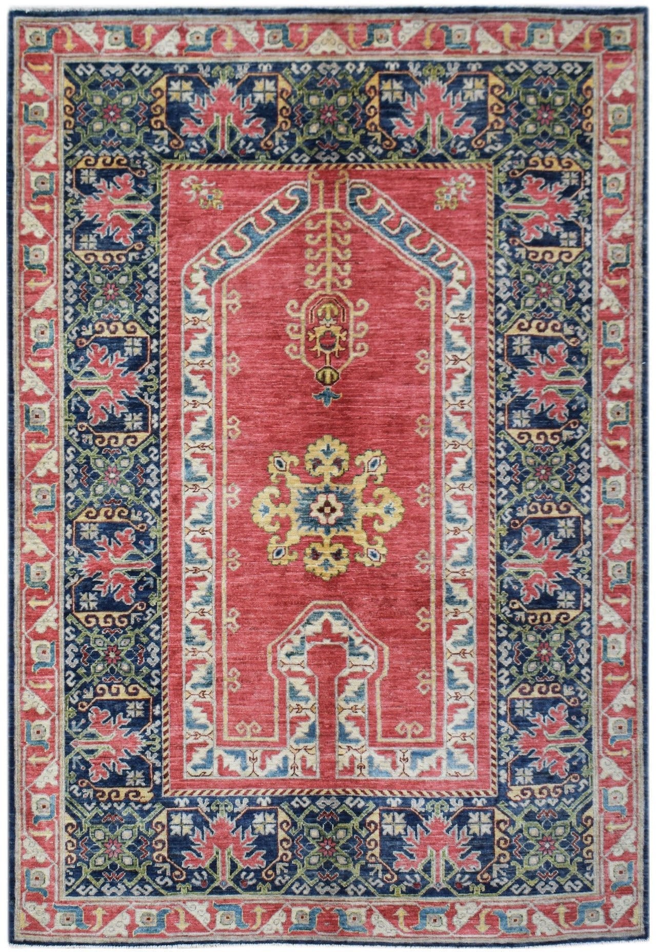Handwoven Afghan Chobi Rug | 242 x 170 cm | 8' x 5'7" - Najaf Rugs & Textile