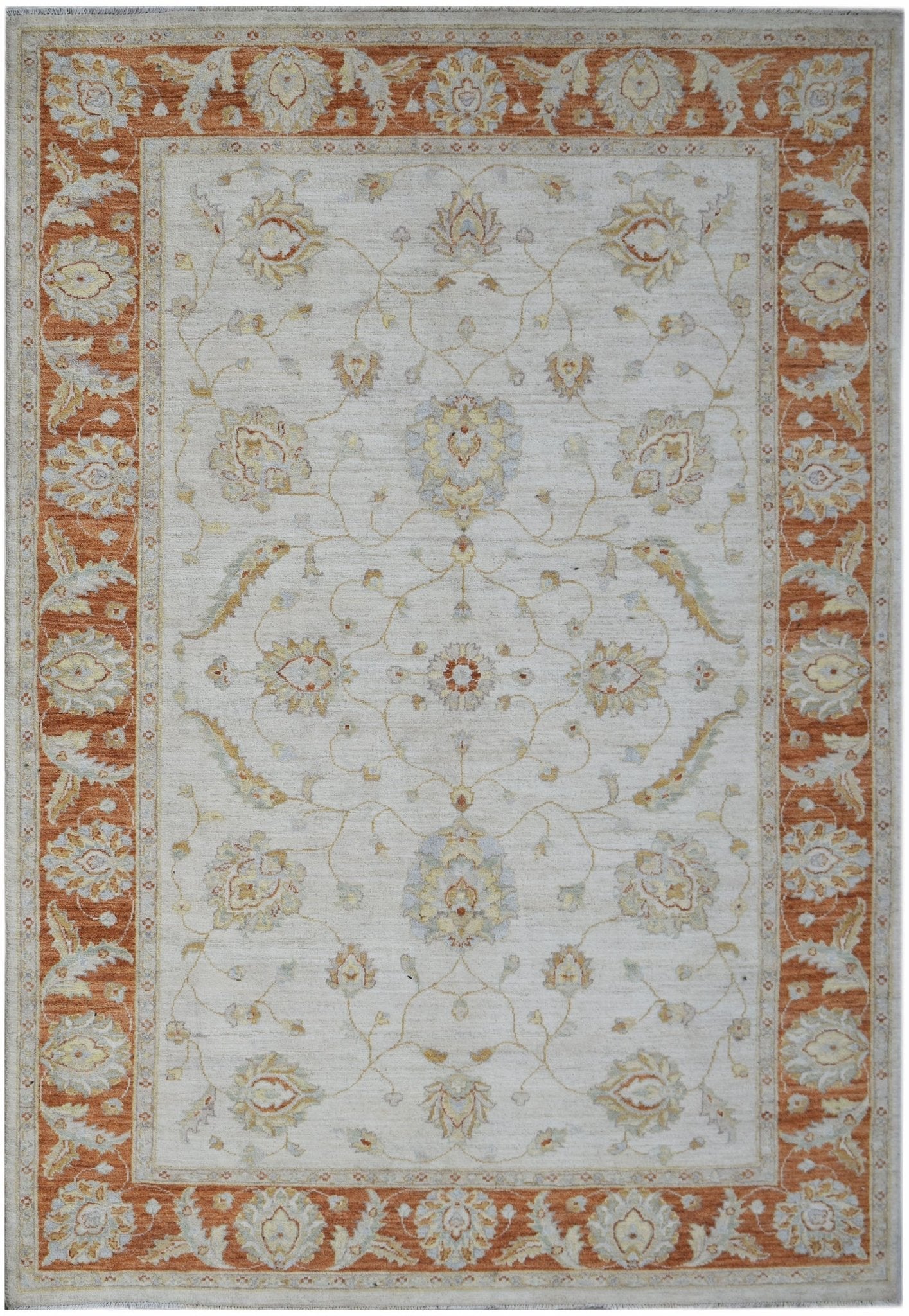 Handwoven Afghan Chobi Rug | 243 x 168 cm | 8' x 5'7" - Najaf Rugs & Textile