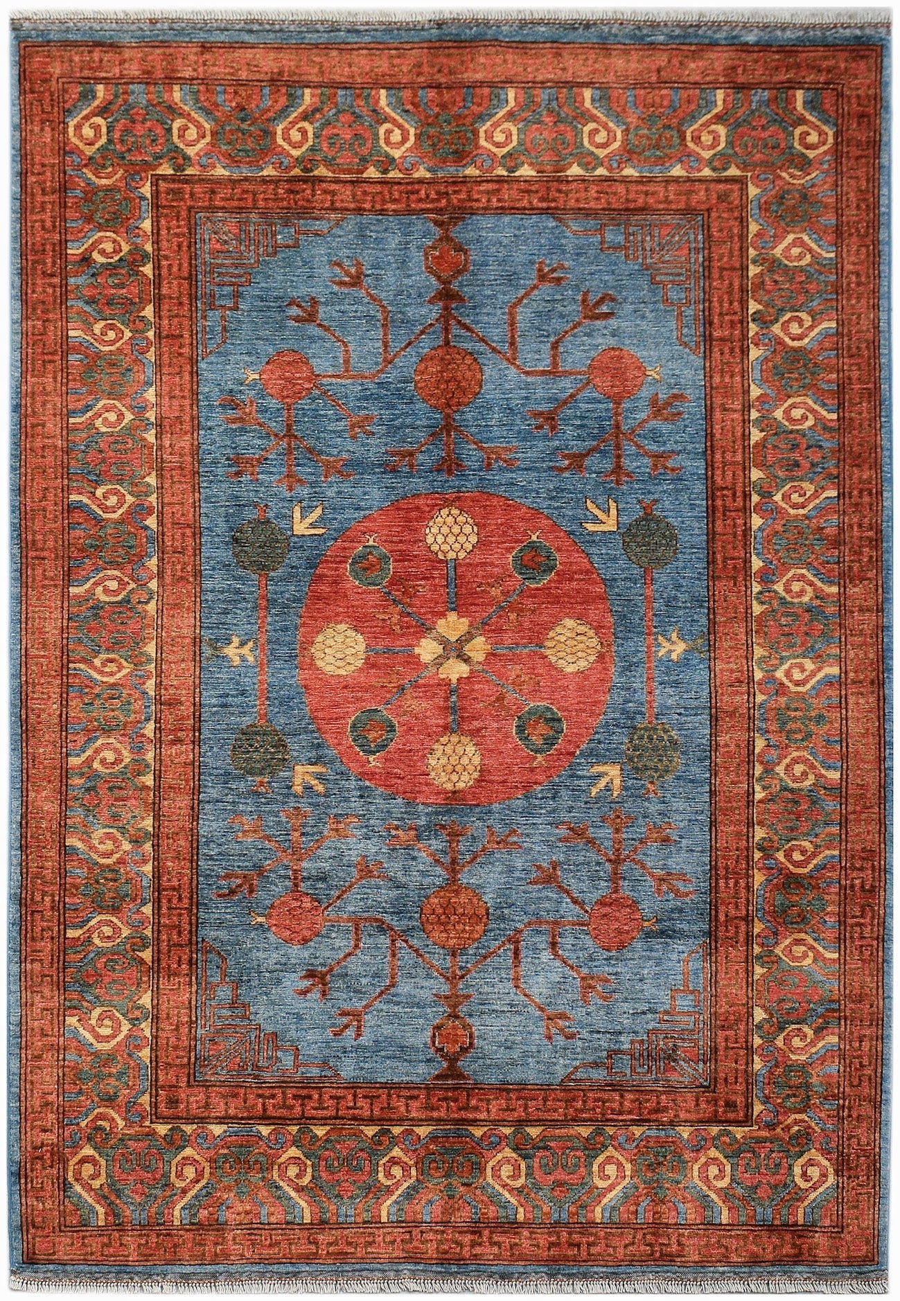Handwoven Afghan Chobi Rug | 244 x 176 cm | 8' x 5'9" - Najaf Rugs & Textile
