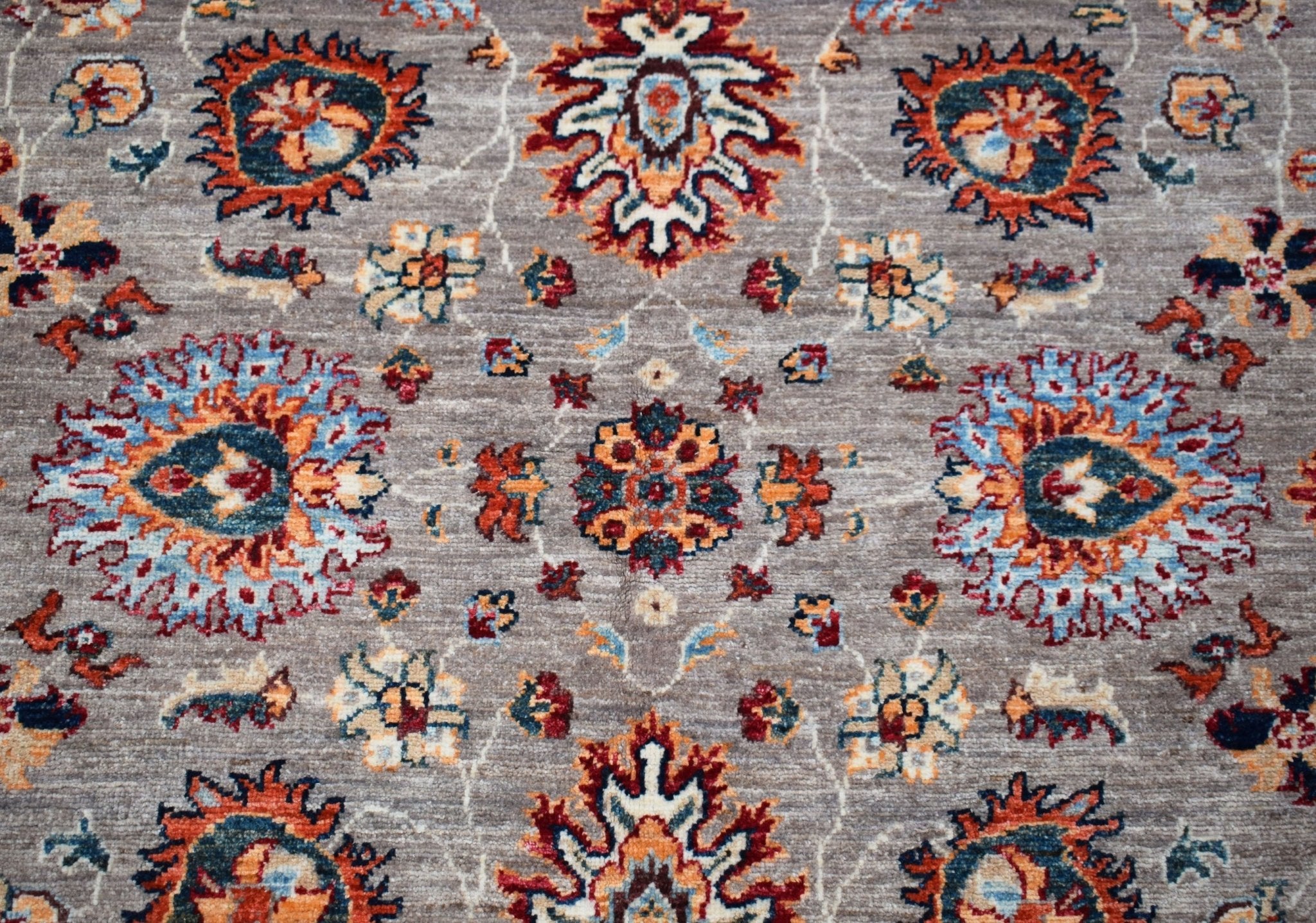 Handwoven Afghan Chobi Rug | 274 x 185 cm | 9' x 6'1" - Najaf Rugs & Textile