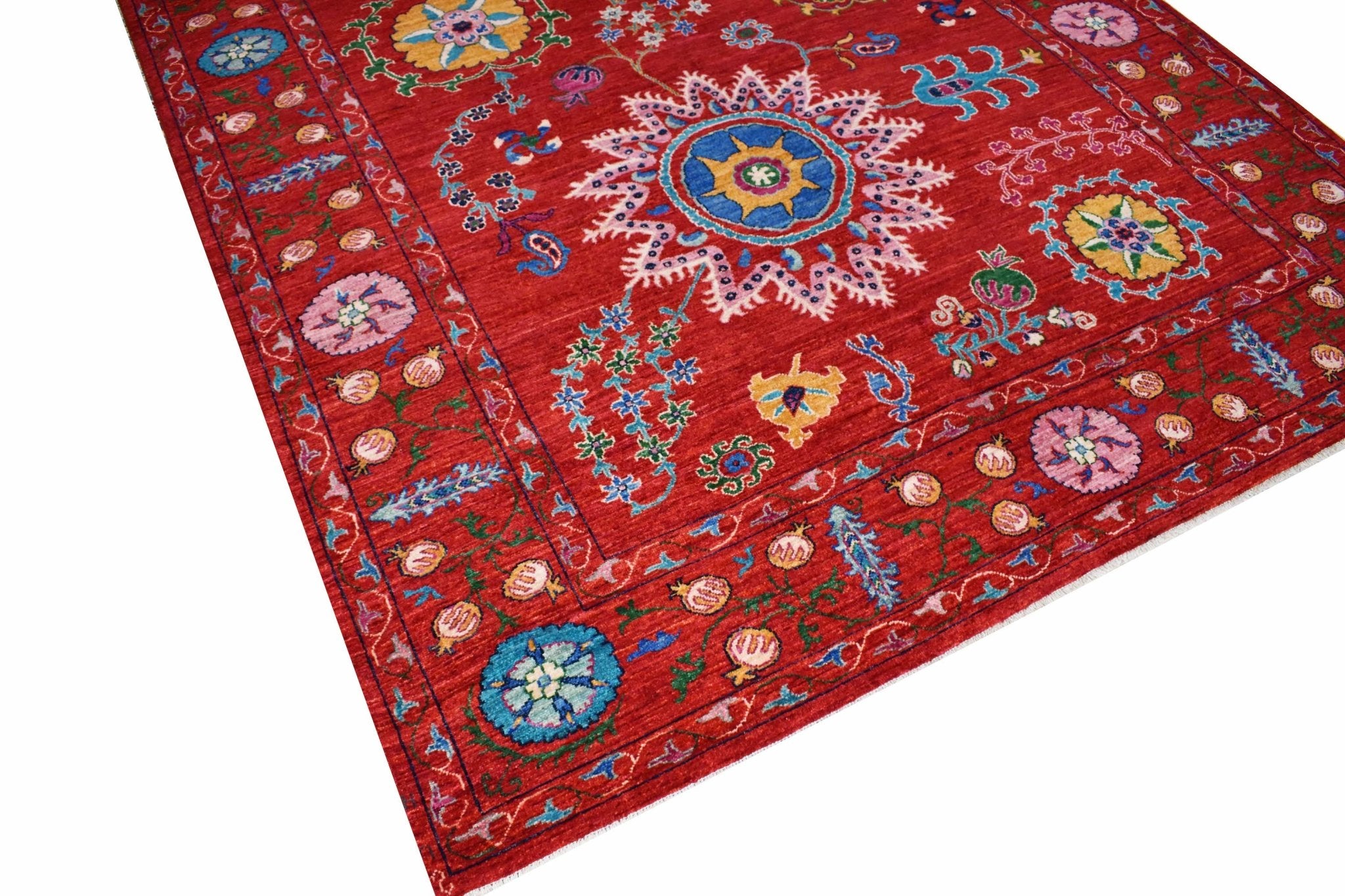 Handwoven Afghan Chobi Rug | 274 x 200 cm | 8'9" x 6'5" - Najaf Rugs & Textile