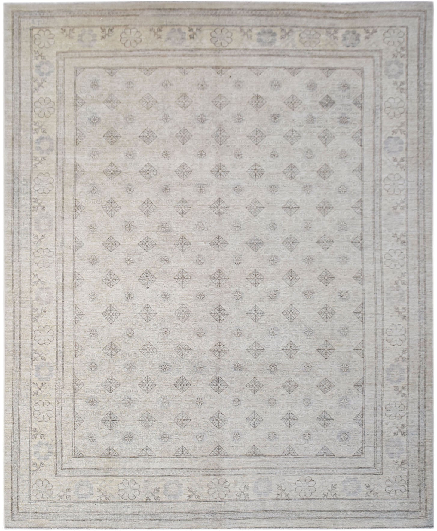 Handwoven Afghan Chobi Rug | 285 x 235 cm | 9'4" x 7'9" - Najaf Rugs & Textile