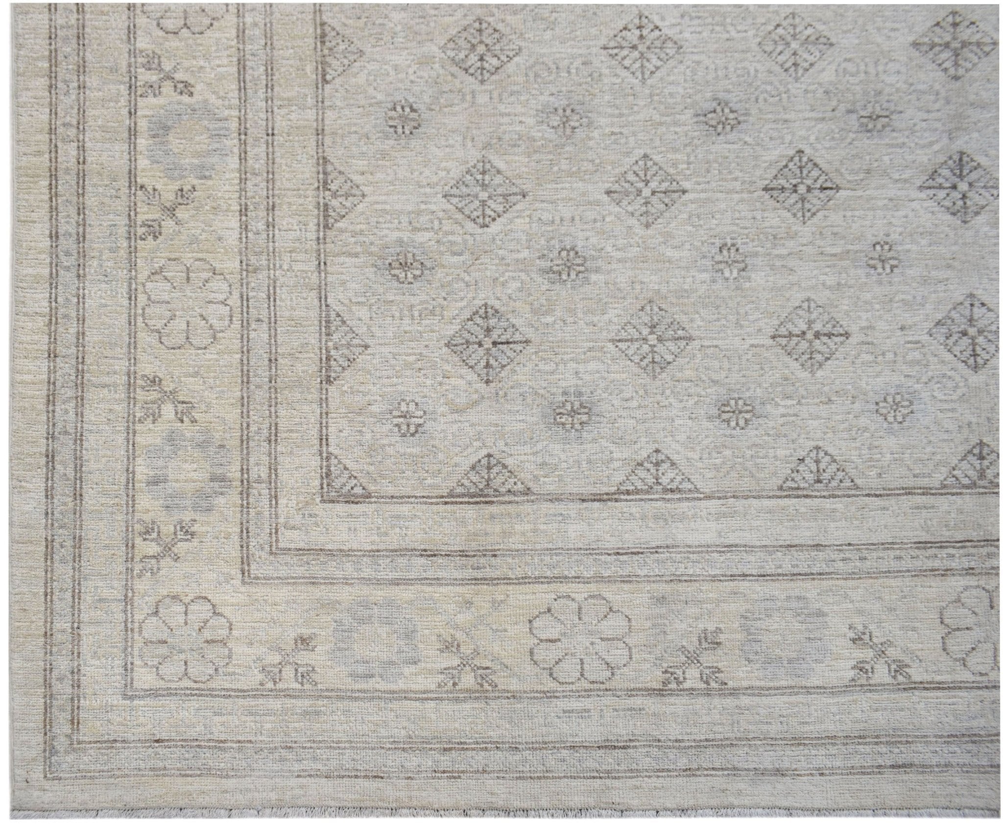 Handwoven Afghan Chobi Rug | 285 x 235 cm | 9'4" x 7'9" - Najaf Rugs & Textile