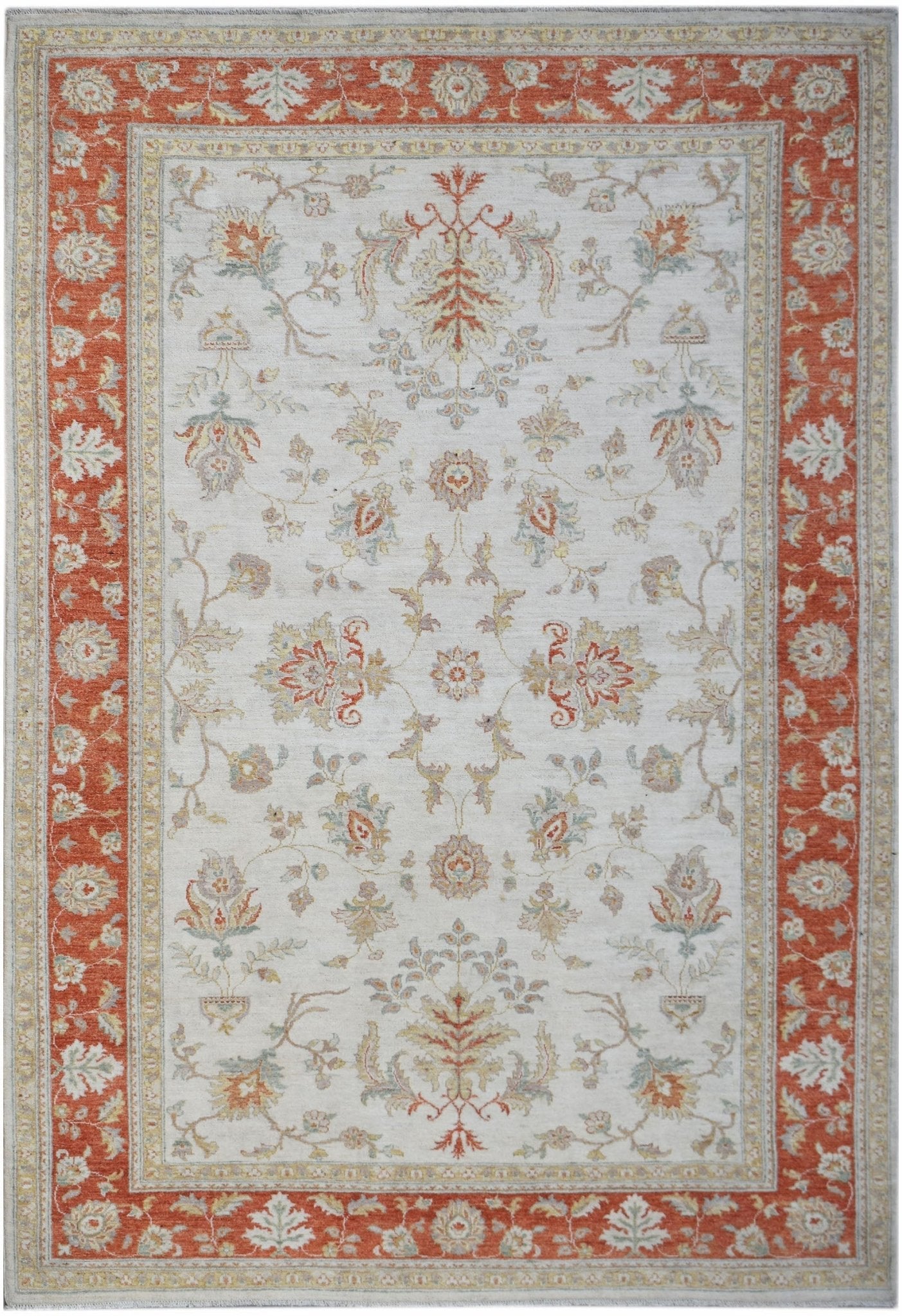 Handwoven Afghan Chobi Rug | 290 x 198 cm | 9'7" x 6'7" - Najaf Rugs & Textile