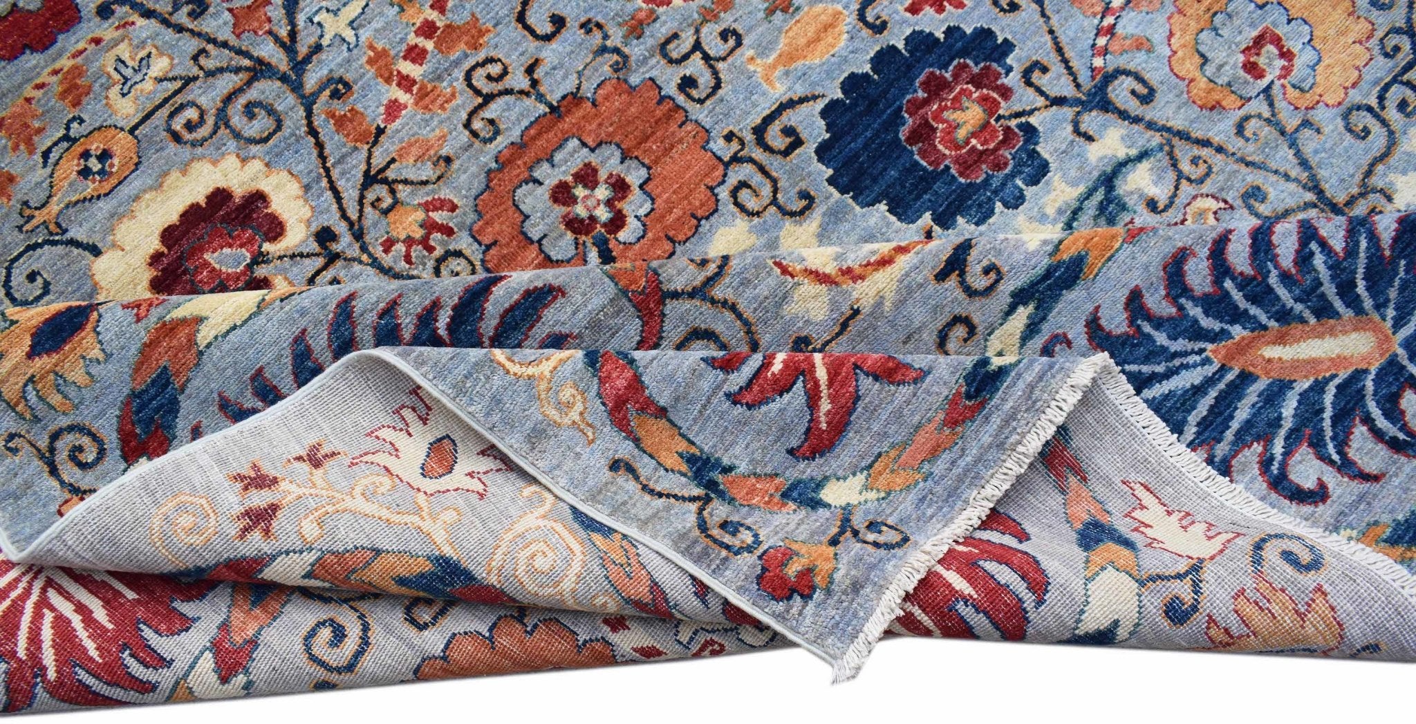 Handwoven Afghan Chobi Rug | 300 x 248 cm | 9'10" x 7'11" - Najaf Rugs & Textile