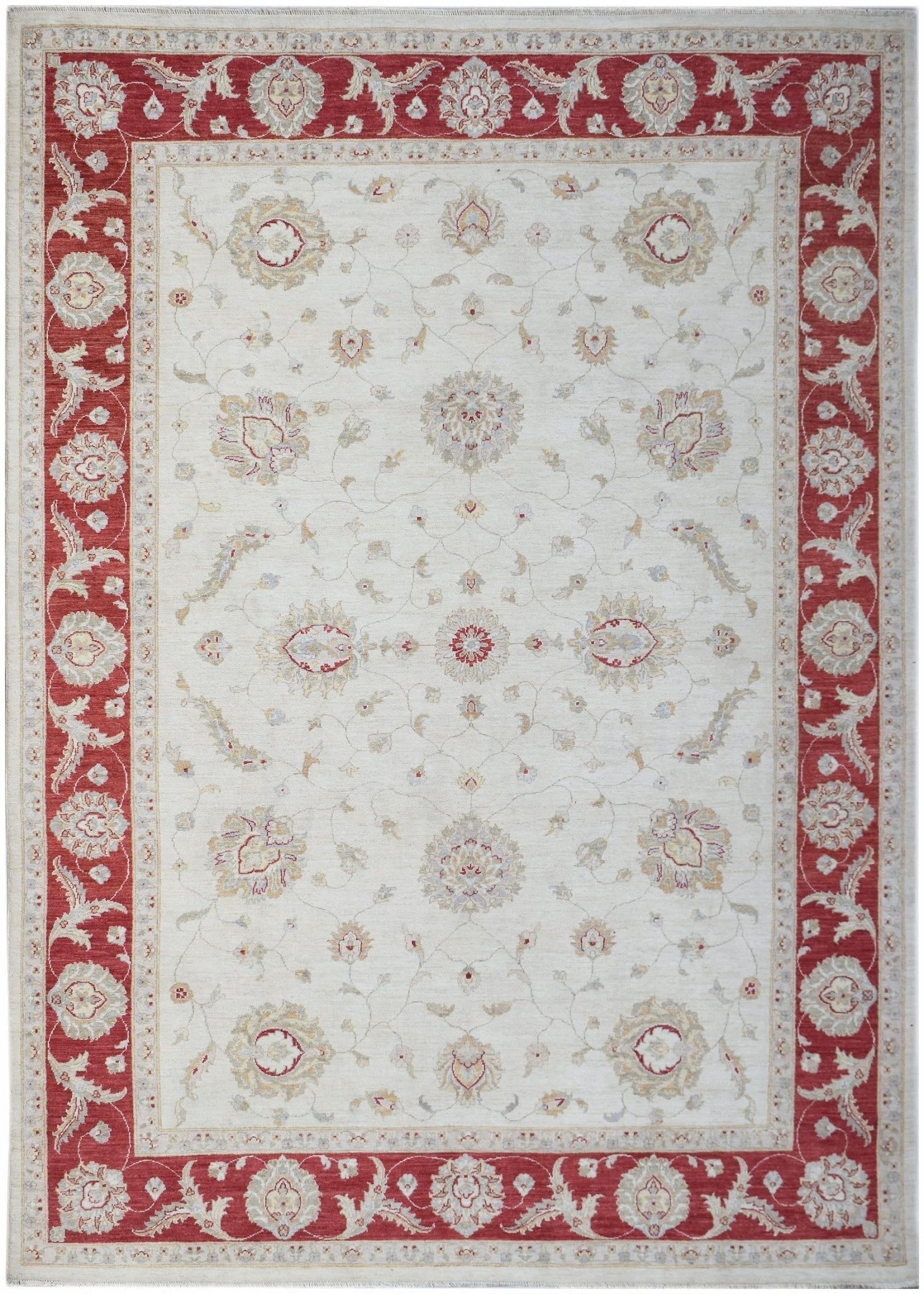 Handwoven Afghan Chobi Rug | 335 x 245 cm | 11' x 8'1" - Najaf Rugs & Textile