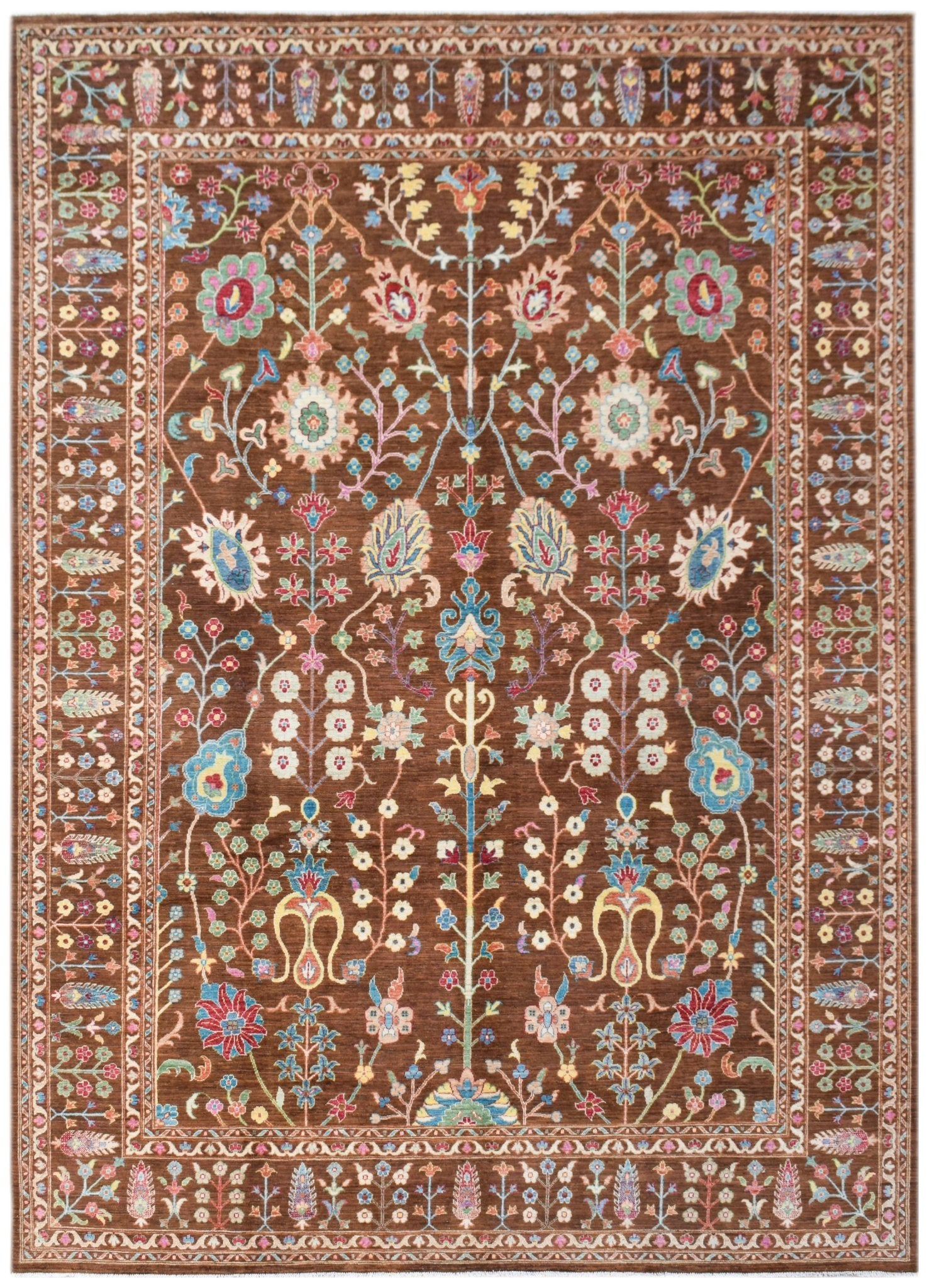 Handwoven Afghan Chobi Rug | 365 x 272 cm | 12' x 8'11" - Najaf Rugs & Textile