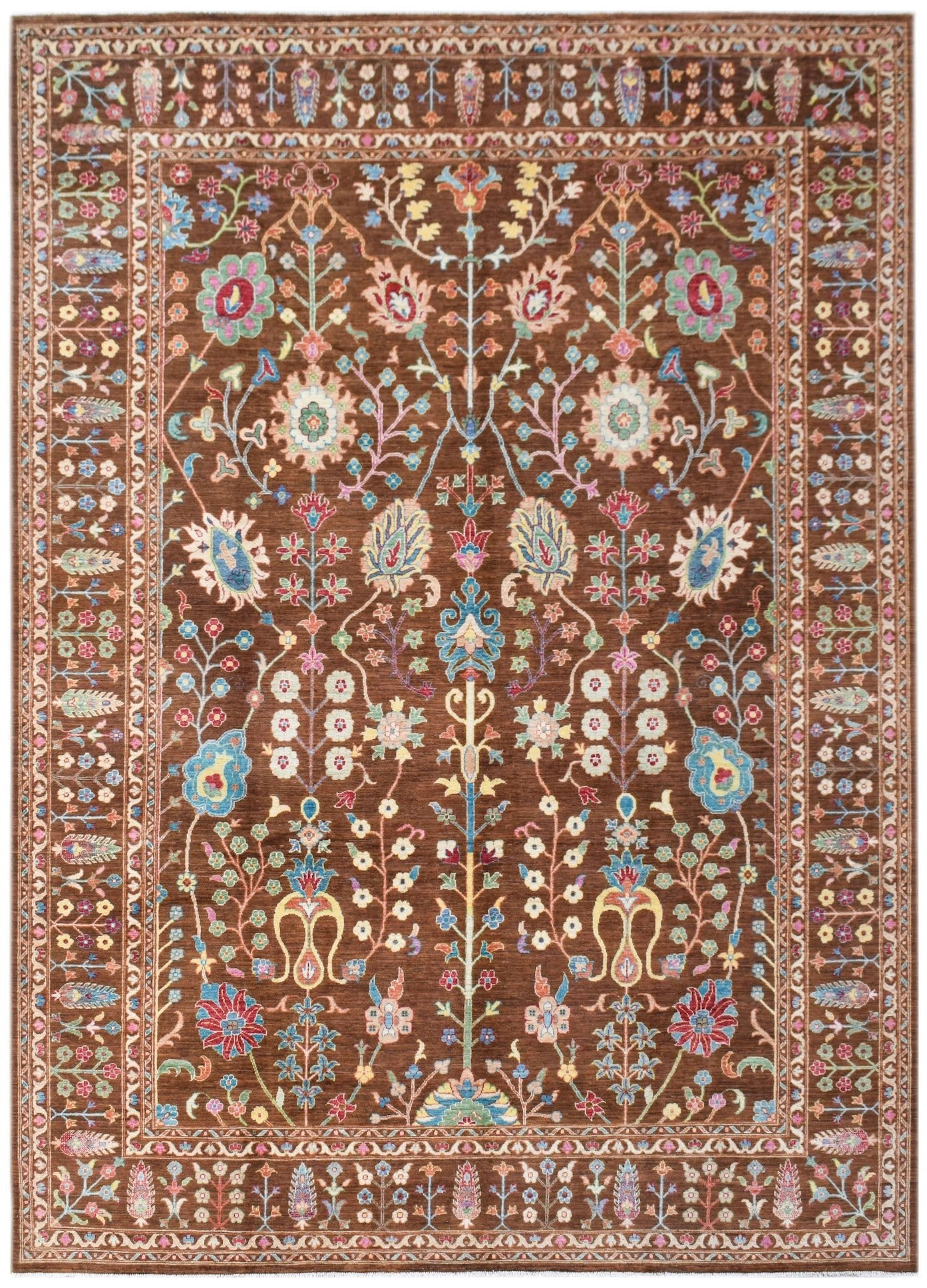 Handwoven Afghan Chobi Rug | 365 x 272 cm | 12' x 8'11" - Najaf Rugs & Textile