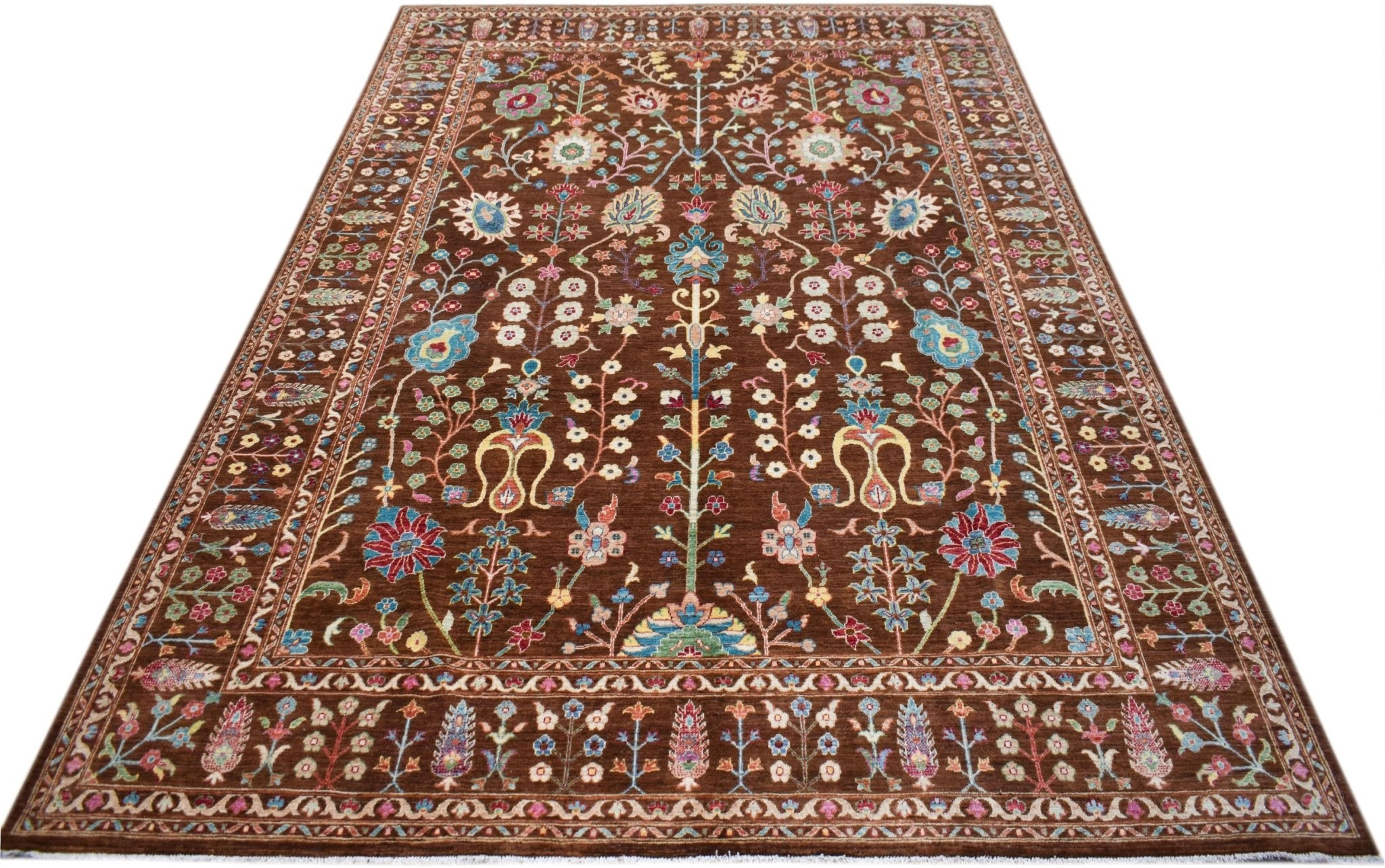 Handwoven Afghan Chobi Rug | 365 x 272 cm | 12' x 8'11" - Najaf Rugs & Textile