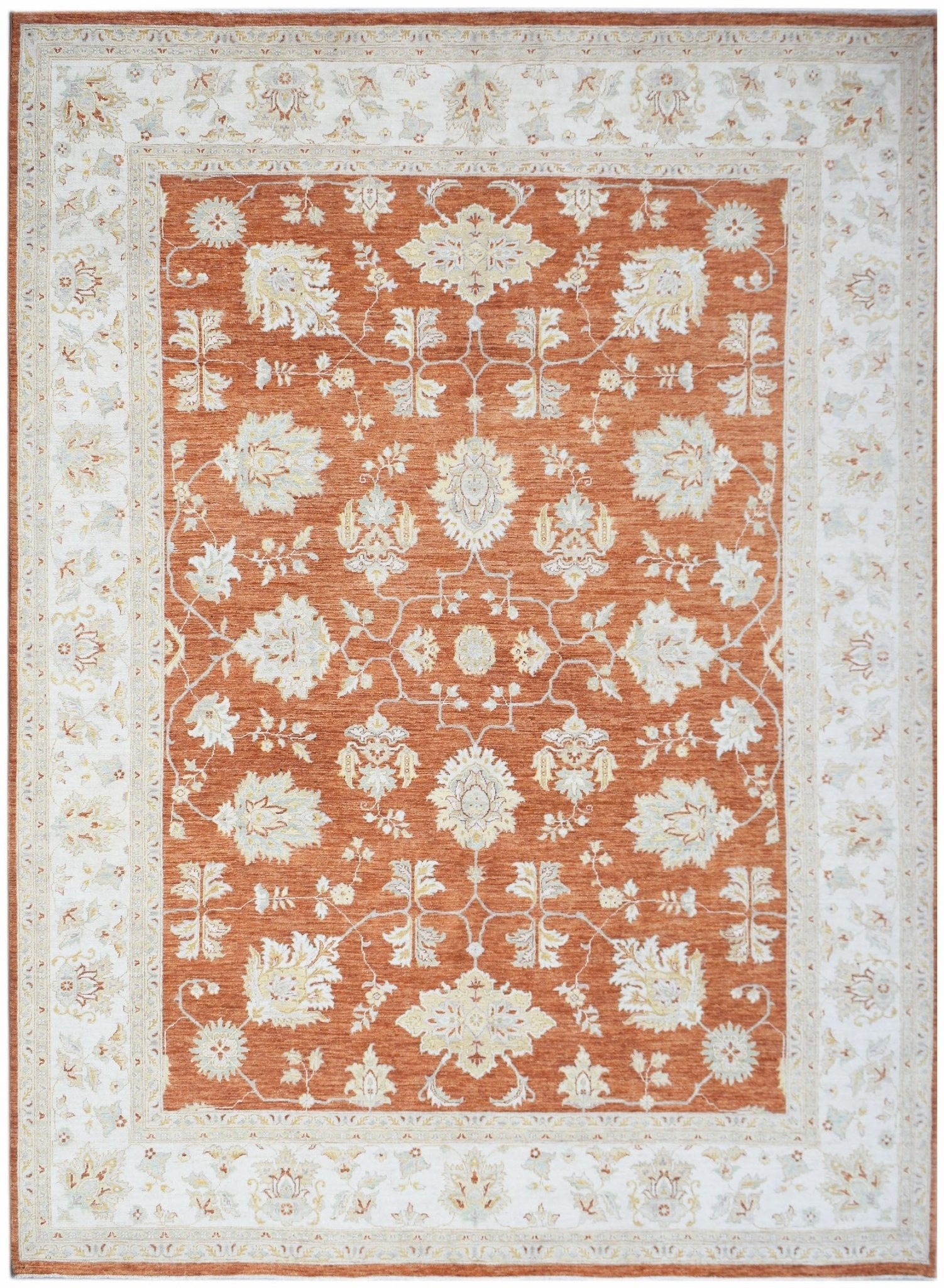 Handwoven Afghan Chobi Rug | 366 x 274 cm | 12'1" x 9' - Najaf Rugs & Textile