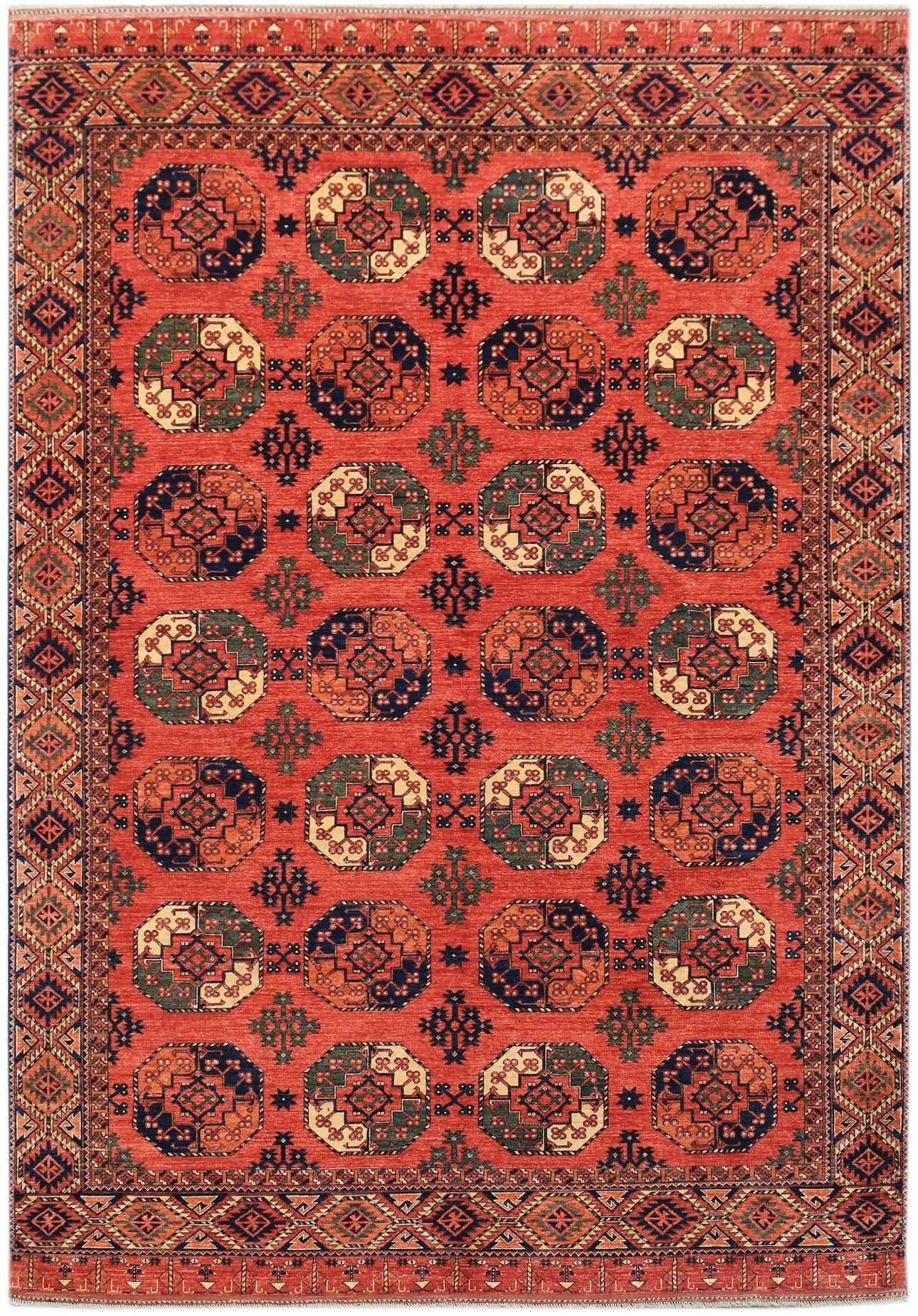 Handwoven Afghan Chobi Rug | 425 x 307 cm | 14' x 10'1" - Najaf Rugs & Textile