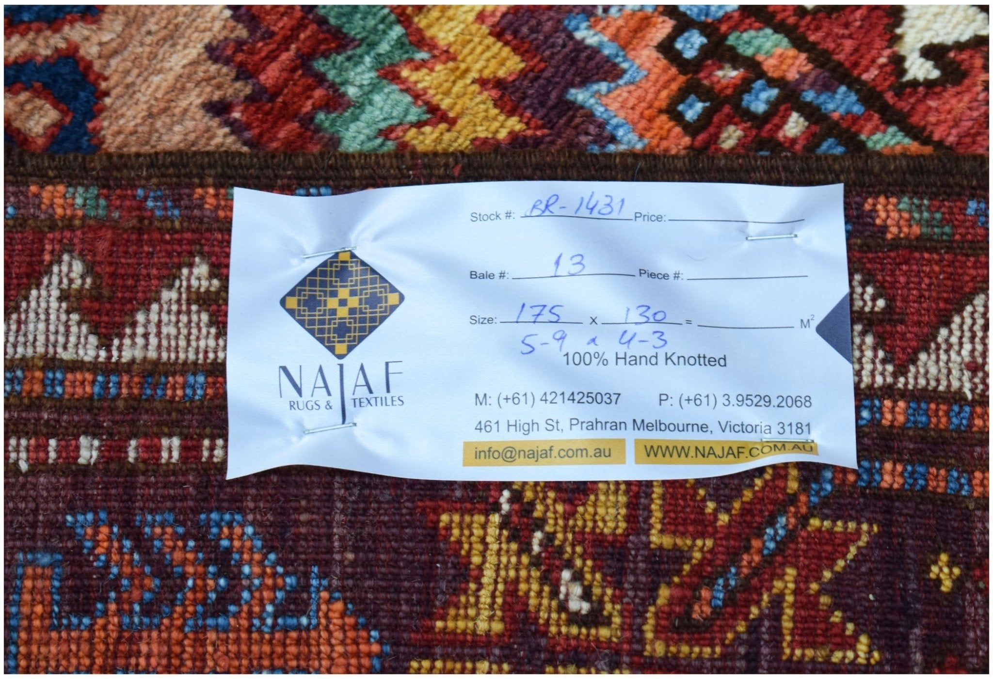 Handwoven Afghan Herati Chobi Rug | 175 x 130 cm | 5'9" x 4'3" - Najaf Rugs & Textile