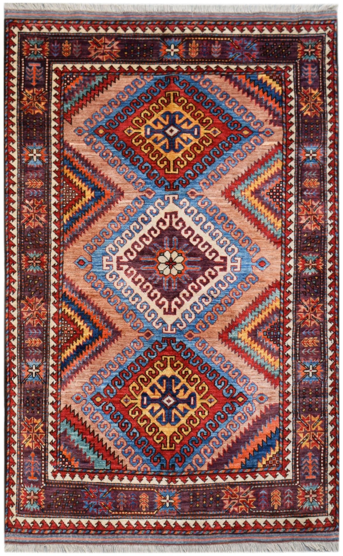 Handwoven Afghan Herati Chobi Rug | 192 x 123 cm | 6'4" x 4' - Najaf Rugs & Textile