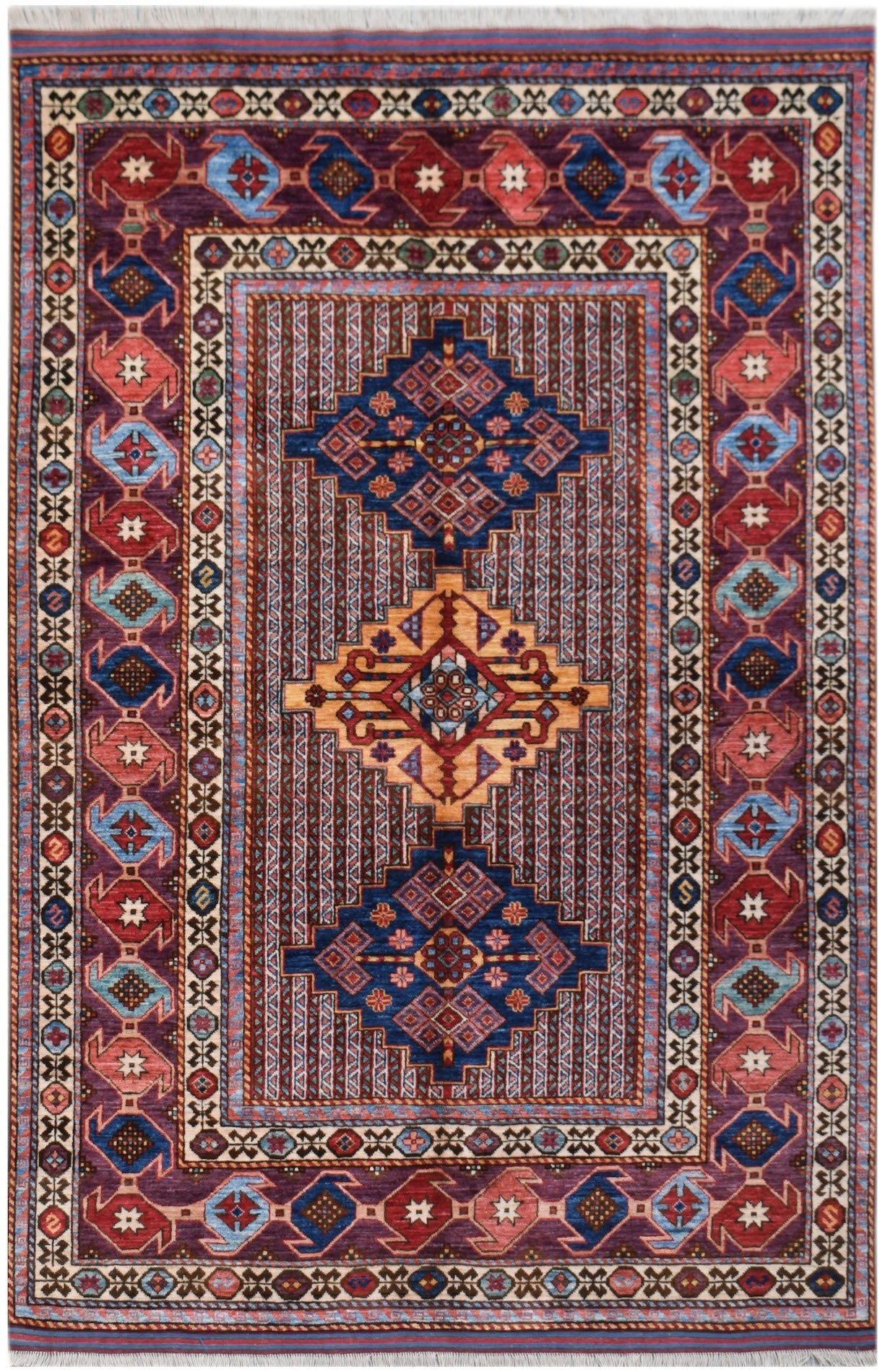 Handwoven Afghan Herati Chobi Rug | 220 x 150 cm | 7'3" x 4'4" - Najaf Rugs & Textile