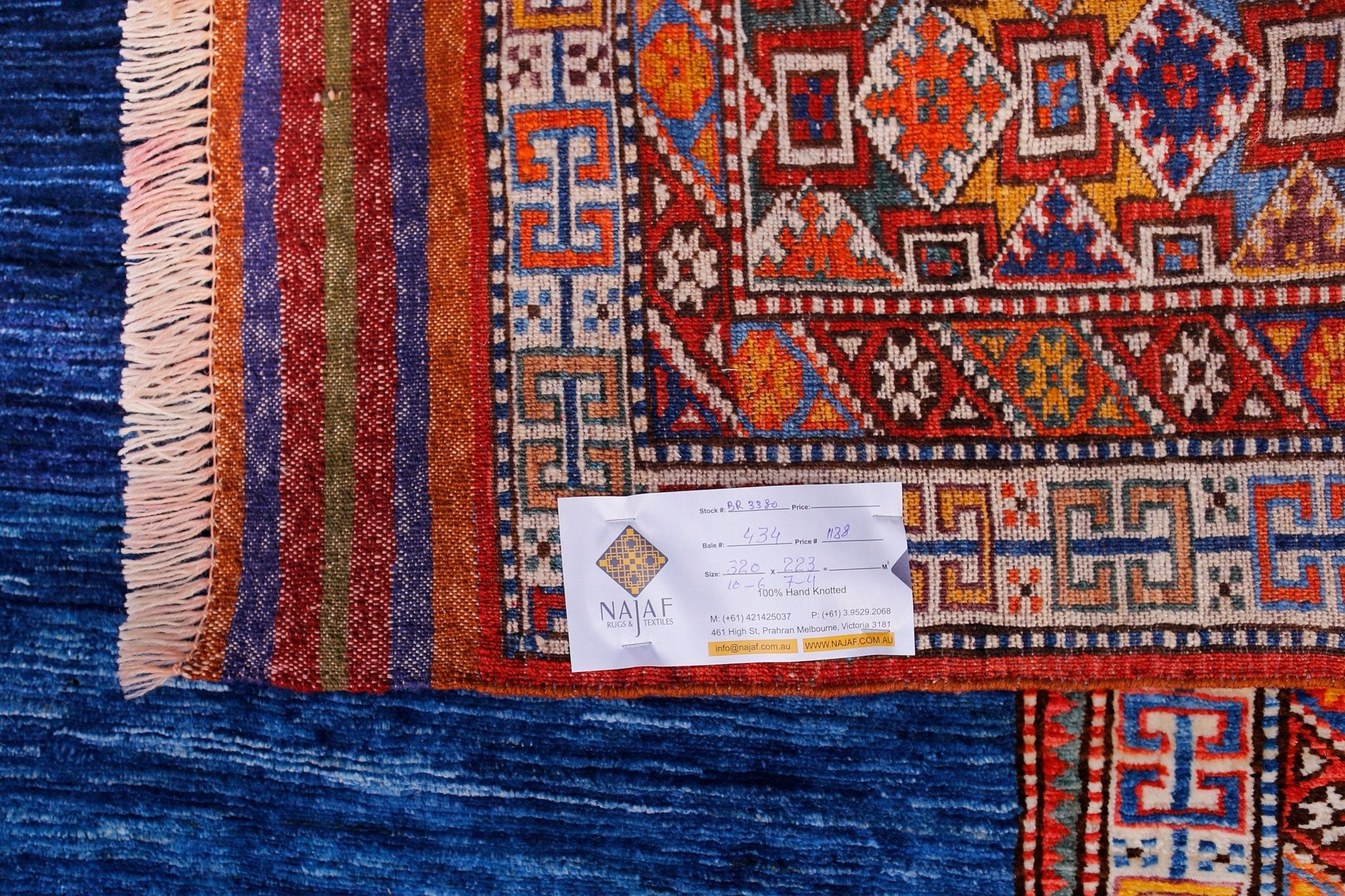 Handwoven Afghan Herati Chobi Rug | 320 x 223 cm | 10'6" x 7'4" - Najaf Rugs & Textile