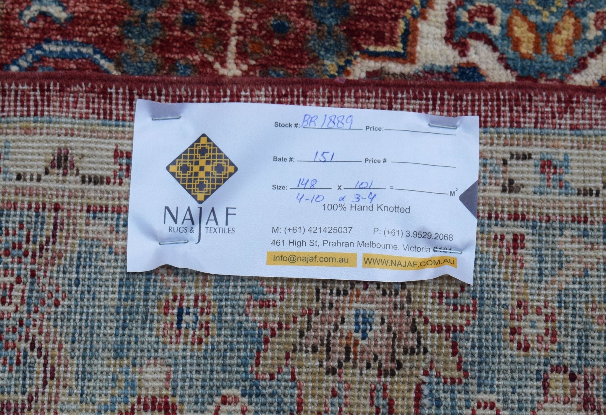 Handwoven Traditional Afghan Chobi Rug | 148 x 101 cm | 4'10" x 3'4" - Najaf Rugs & Textile