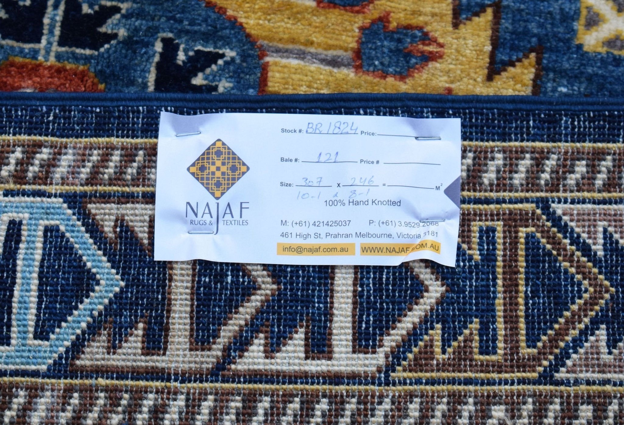 Handwoven Traditional Afghan Chobi Rug | 307 x 246 cm | 10'1" x 8'1" - Najaf Rugs & Textile