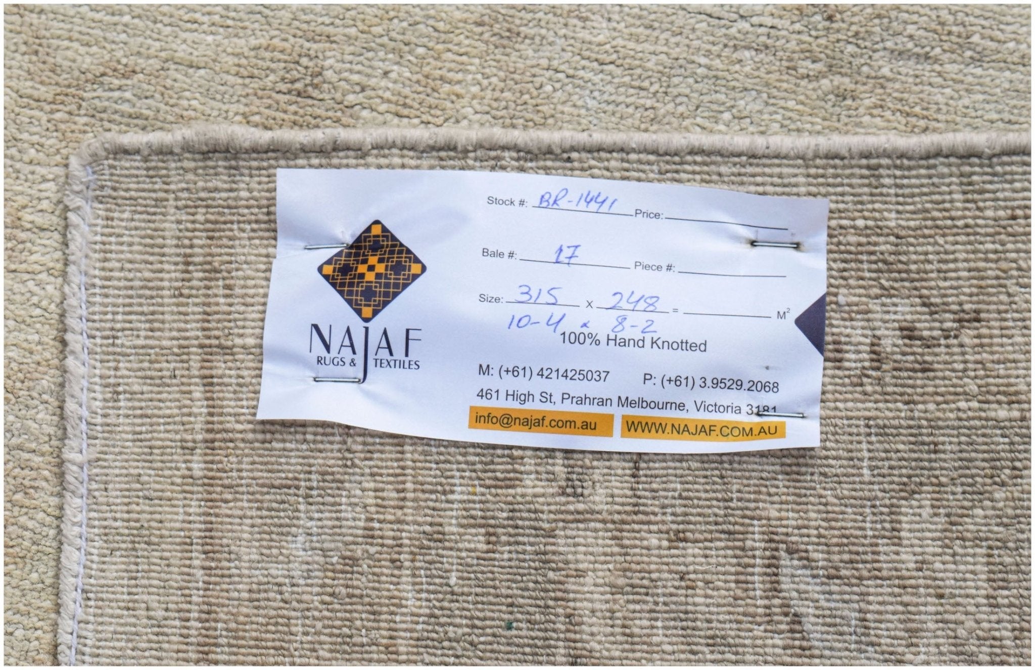 Handwoven Traditional Afghan Chobi Rug | 315 x 248 cm | 10'4" x 8'2" | Bamyan Collection - Najaf Rugs & Textile