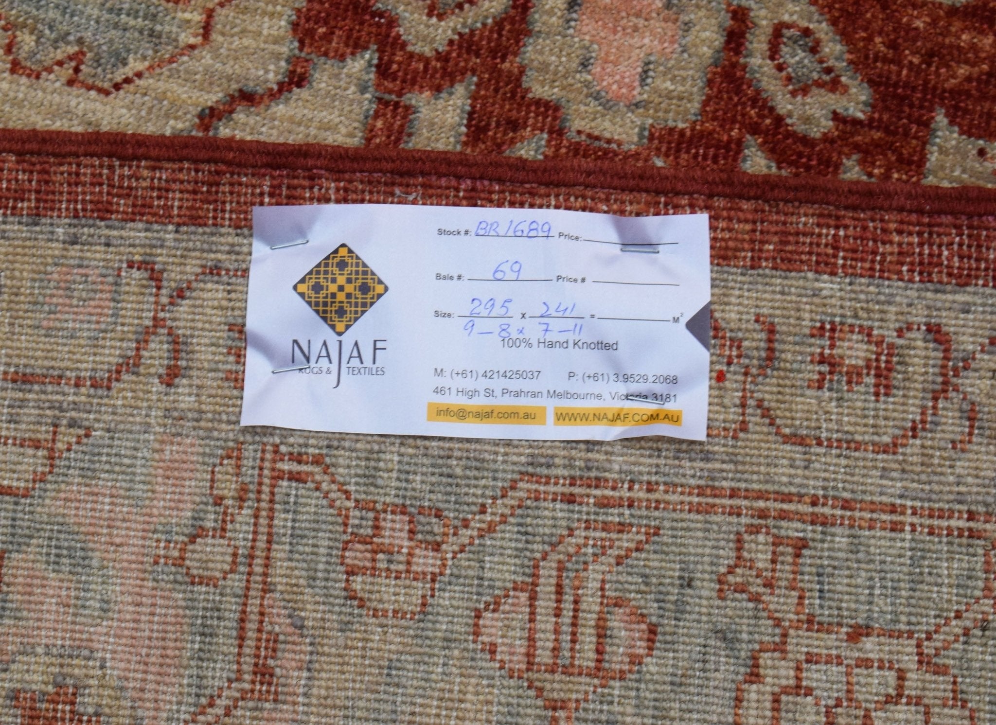 Handwoven Traditional Chobi Rug | 295 x 241 cm | 9'11" x 7'8" - Najaf Rugs & Textile