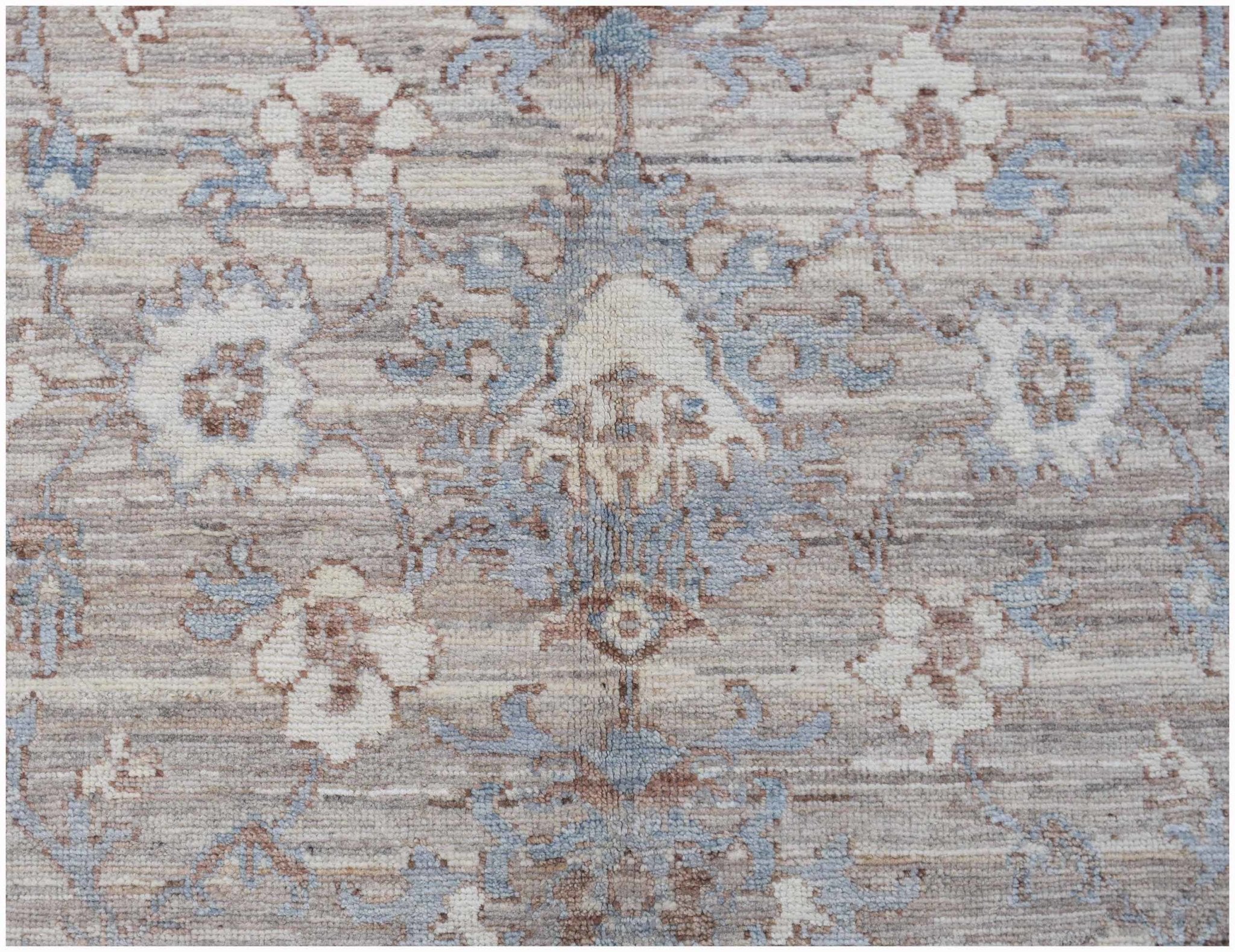 Handwoven Transitional Afghan Chobi Rug | 293 x 238 cm | 9'8" x 7'10" - Najaf Rugs & Textile