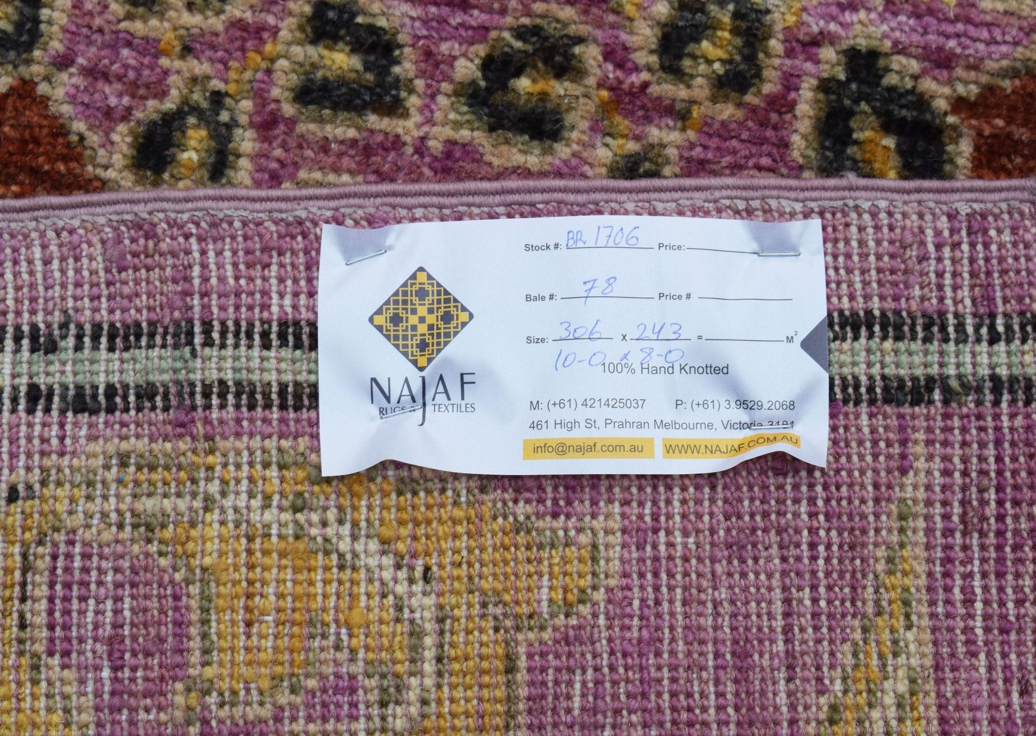 Handwoven Transitional Afghan Rug | 306 x 243 cm | 10' x 8' - Najaf Rugs & Textile