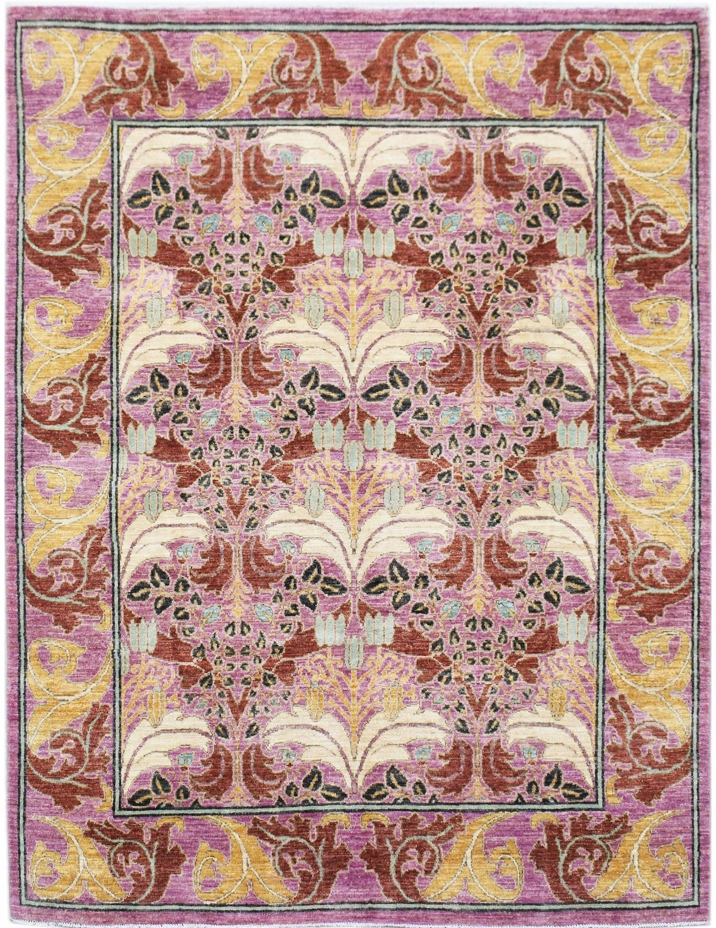 Handwoven Transitional Afghan Rug | 306 x 243 cm | 10' x 8' - Najaf Rugs & Textile