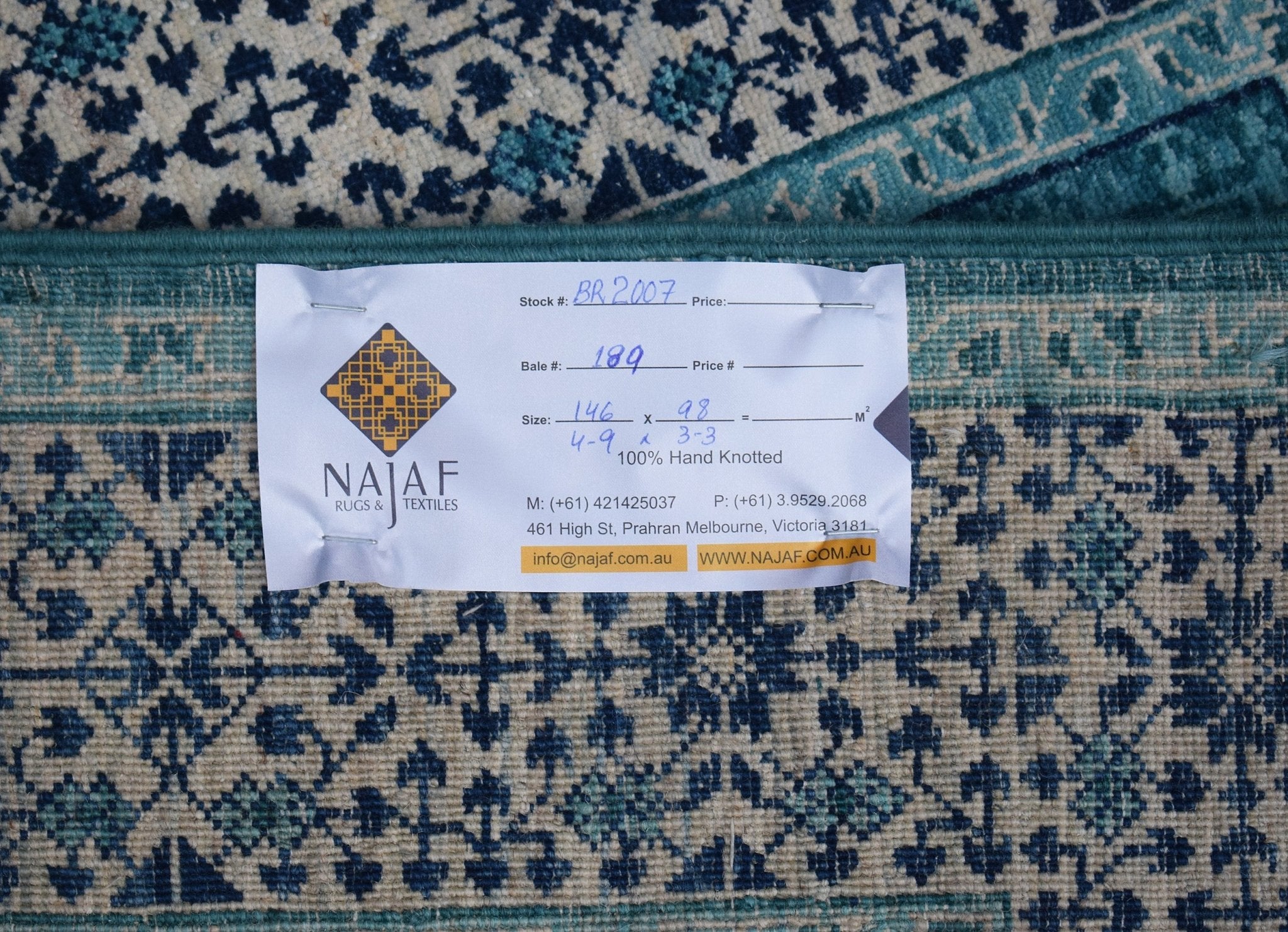 Handwoven Transitional Mamluk Chobi Rug | 146 x 98 cm | 4'9" x 3'3" - Najaf Rugs & Textile