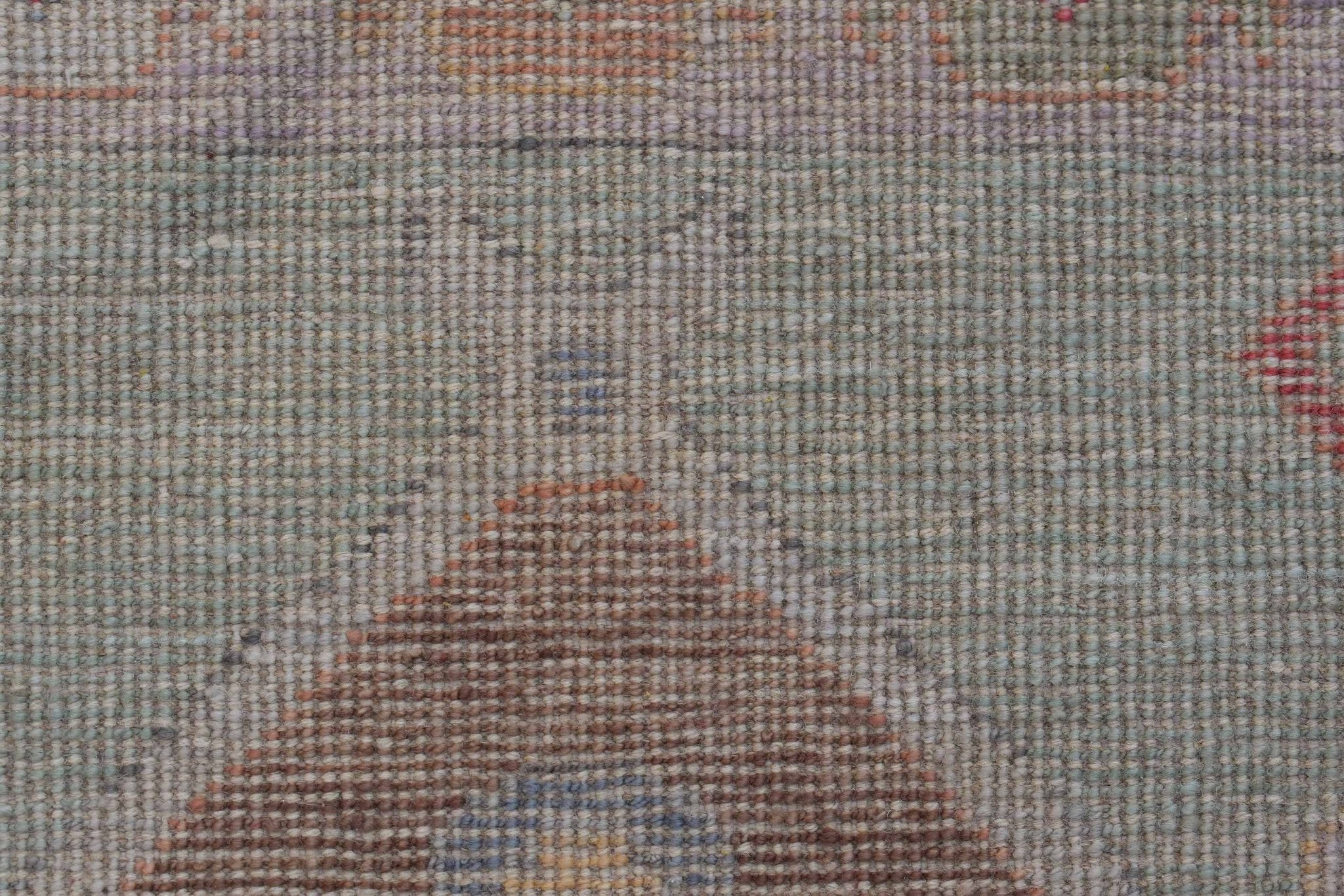 Handwoven Transitional Oushak Hallway Runner | 364 x 91 cm | 12' x 3' - Najaf Rugs & Textile