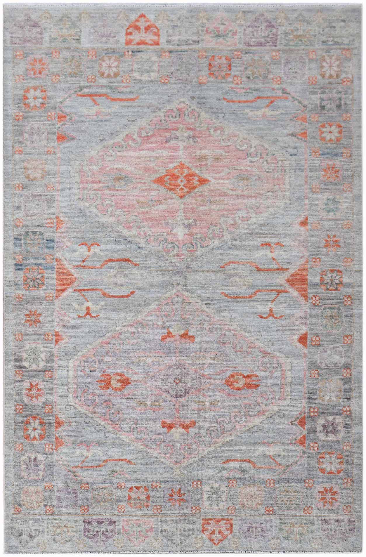 Handwoven Transitional Oushak Rug | 173 x 113 cm | 5'8" x 3'9" - Najaf Rugs & Textile