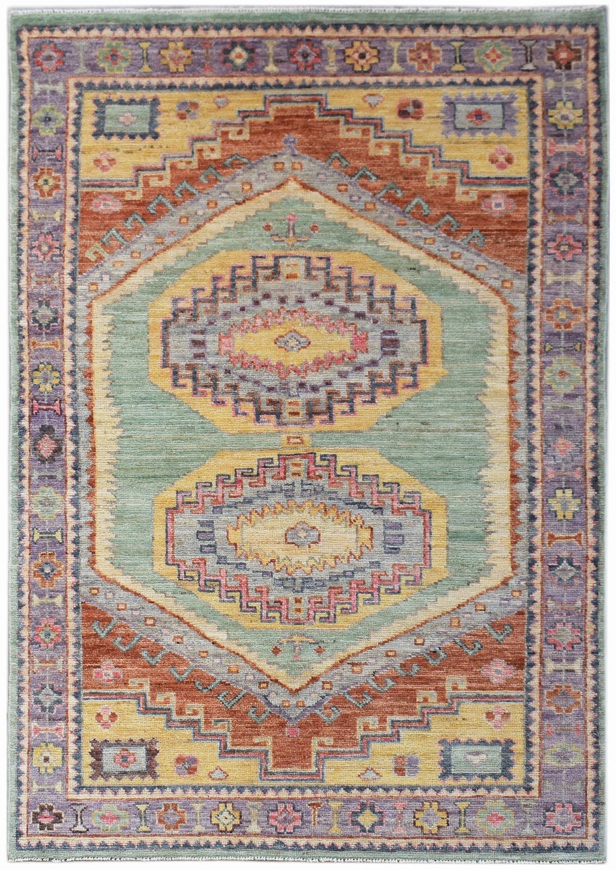 Handwoven Transitional Oushak Rug | 180 x 115 cm | 5'11" x 3'9" - Najaf Rugs & Textile