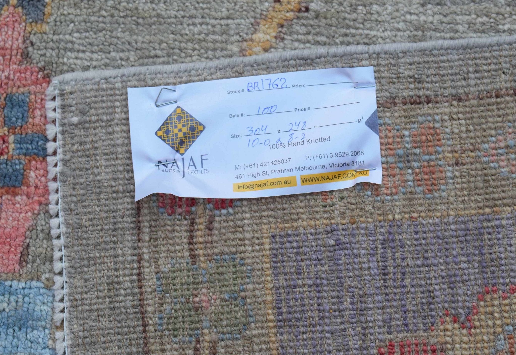 Handwoven Transitional Oushak Rug | 304 x 248 cm | 10' x 8'2" - Najaf Rugs & Textile