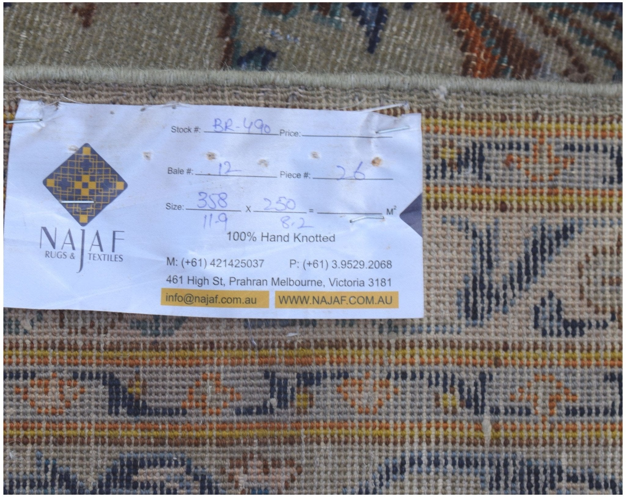 Handwoven Vintage Persian Kashan Rug | 358 x 250 cm | 11'9" x 8'2" - Najaf Rugs & Textile