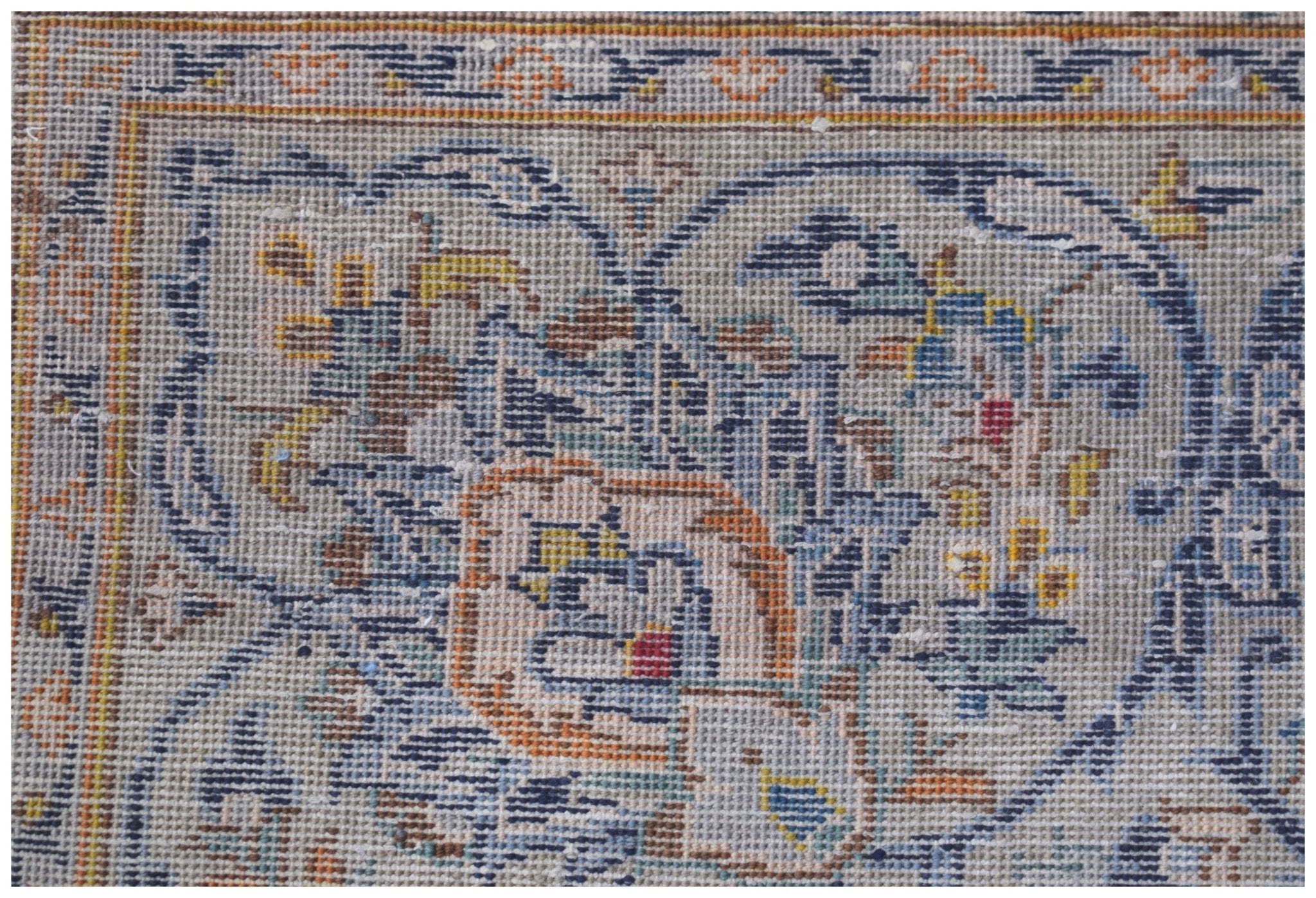 Handwoven Vintage Persian Kashan Rug | 358 x 250 cm | 11'9" x 8'2" - Najaf Rugs & Textile