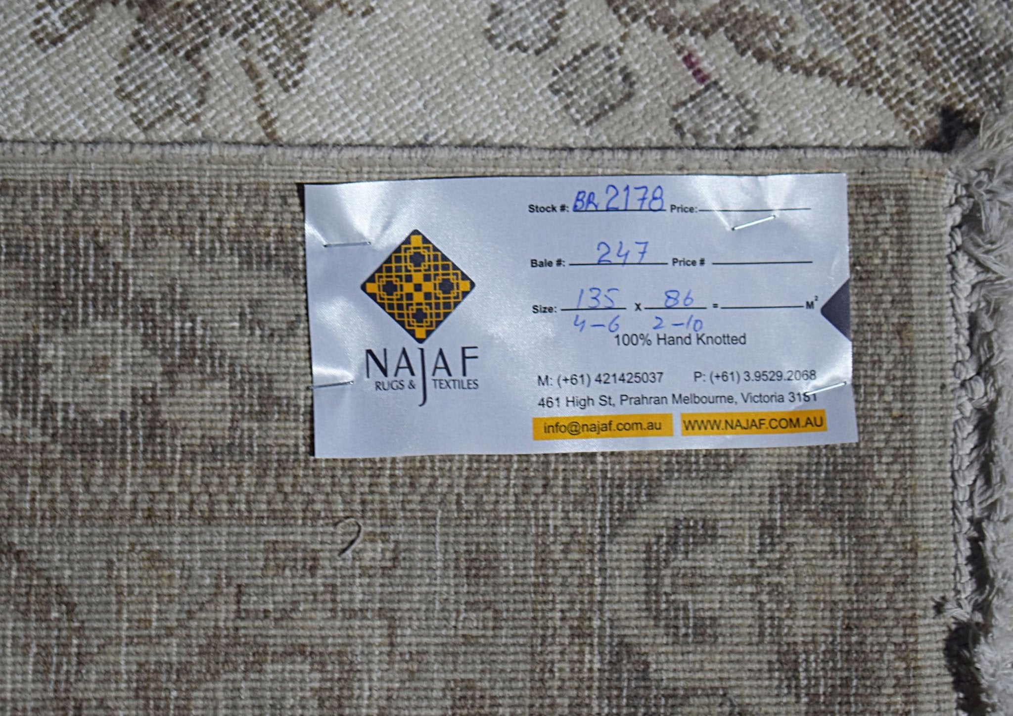 Handwoven Vintage Persian Kerman Rug | 135 x 86 cm | 4'6" x 2'10" - Najaf Rugs & Textile