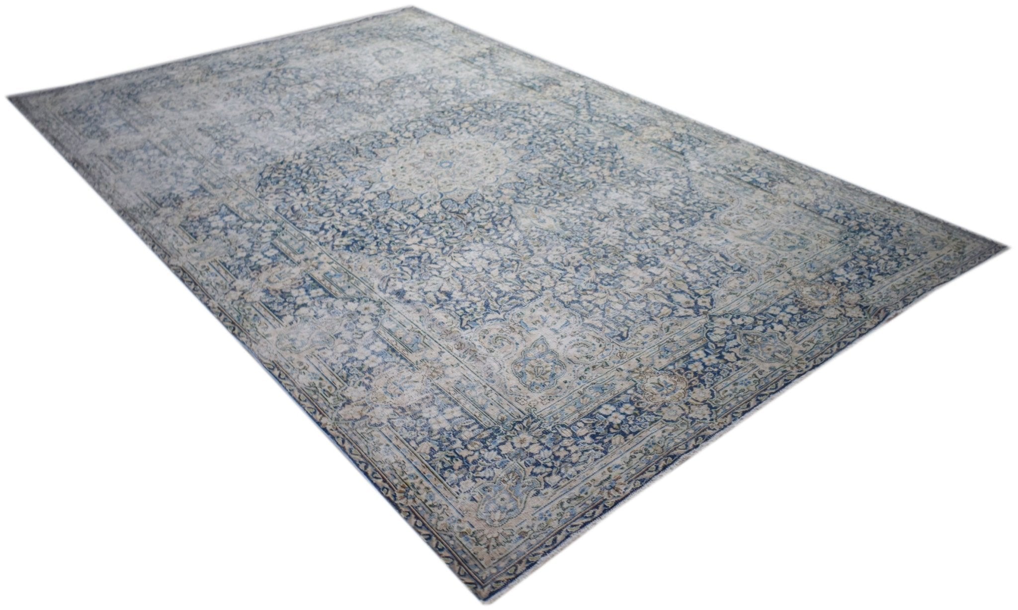 Handwoven Vintage Persian Kerman Rug | 303 x 201 cm | 10' x 6'7" - Najaf Rugs & Textile