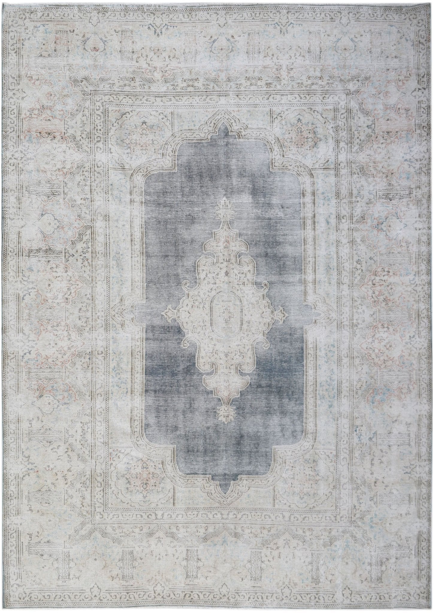 Handwoven Vintage Persian Kerman Rug | 337 x 256 cm | 11'1" x 8'5" - Najaf Rugs & Textile