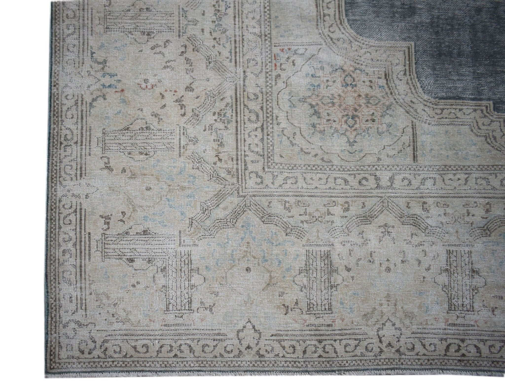 Handwoven Vintage Persian Kerman Rug | 337 x 256 cm | 11'1" x 8'5" - Najaf Rugs & Textile