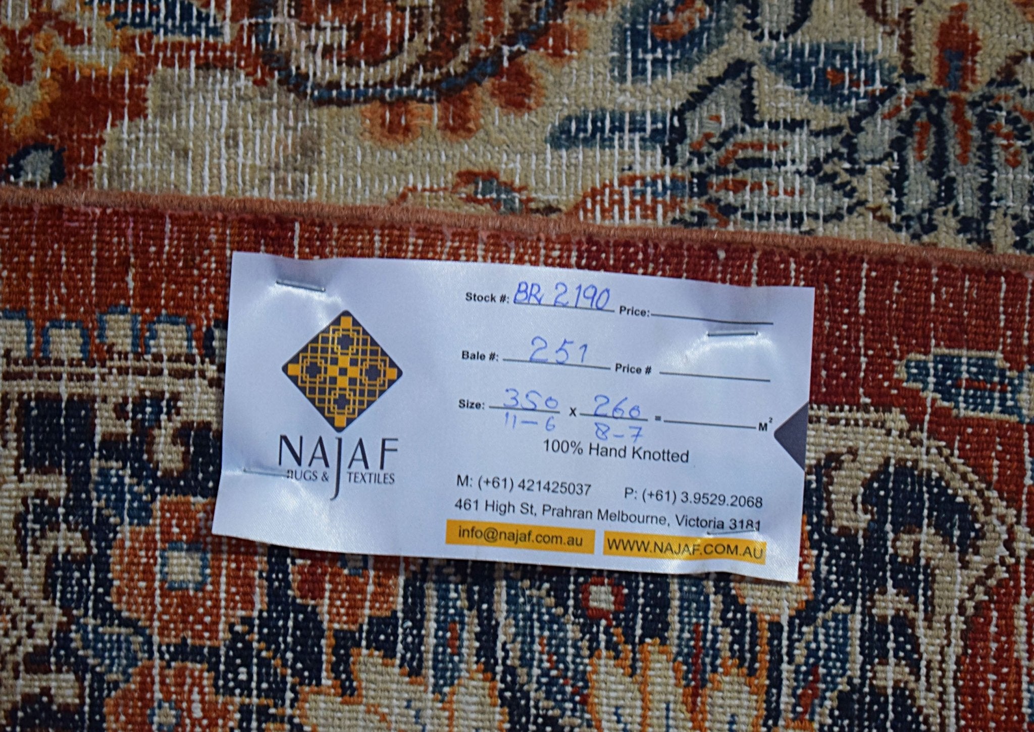 Handwoven Vintage Persian Kerman Rug | 350 x 260 cm | 11'6" x 8'7" - Najaf Rugs & Textile