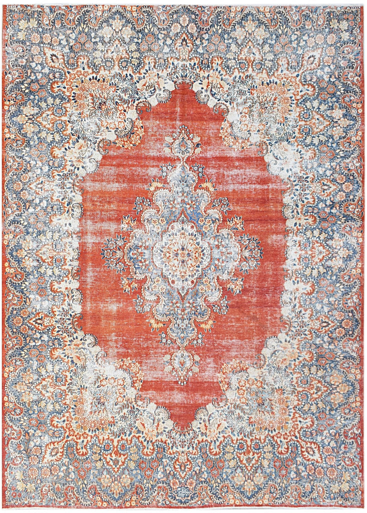 Handwoven Vintage Persian Kerman Rug | 350 x 260 cm | 11'6" x 8'7" - Najaf Rugs & Textile