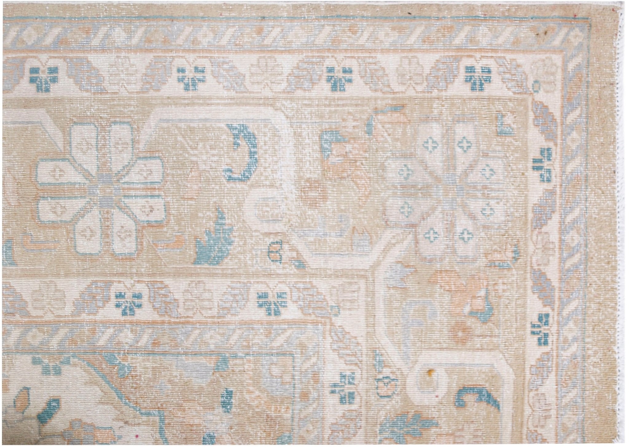 Handwoven Vintage Persian Kerman Rug | 371 x 287 cm | 12'2" x 9'5" - Najaf Rugs & Textile