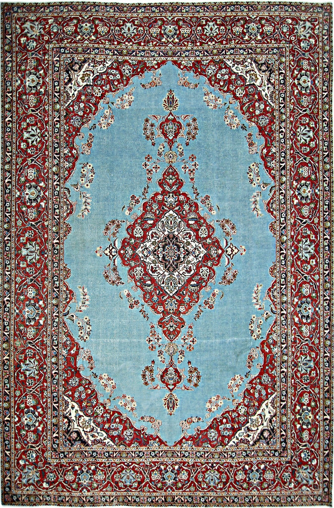 Handwoven Vintage Persian Kerman Rug | 376 x 272 cm | 12'4" x 8'11" - Najaf Rugs & Textile
