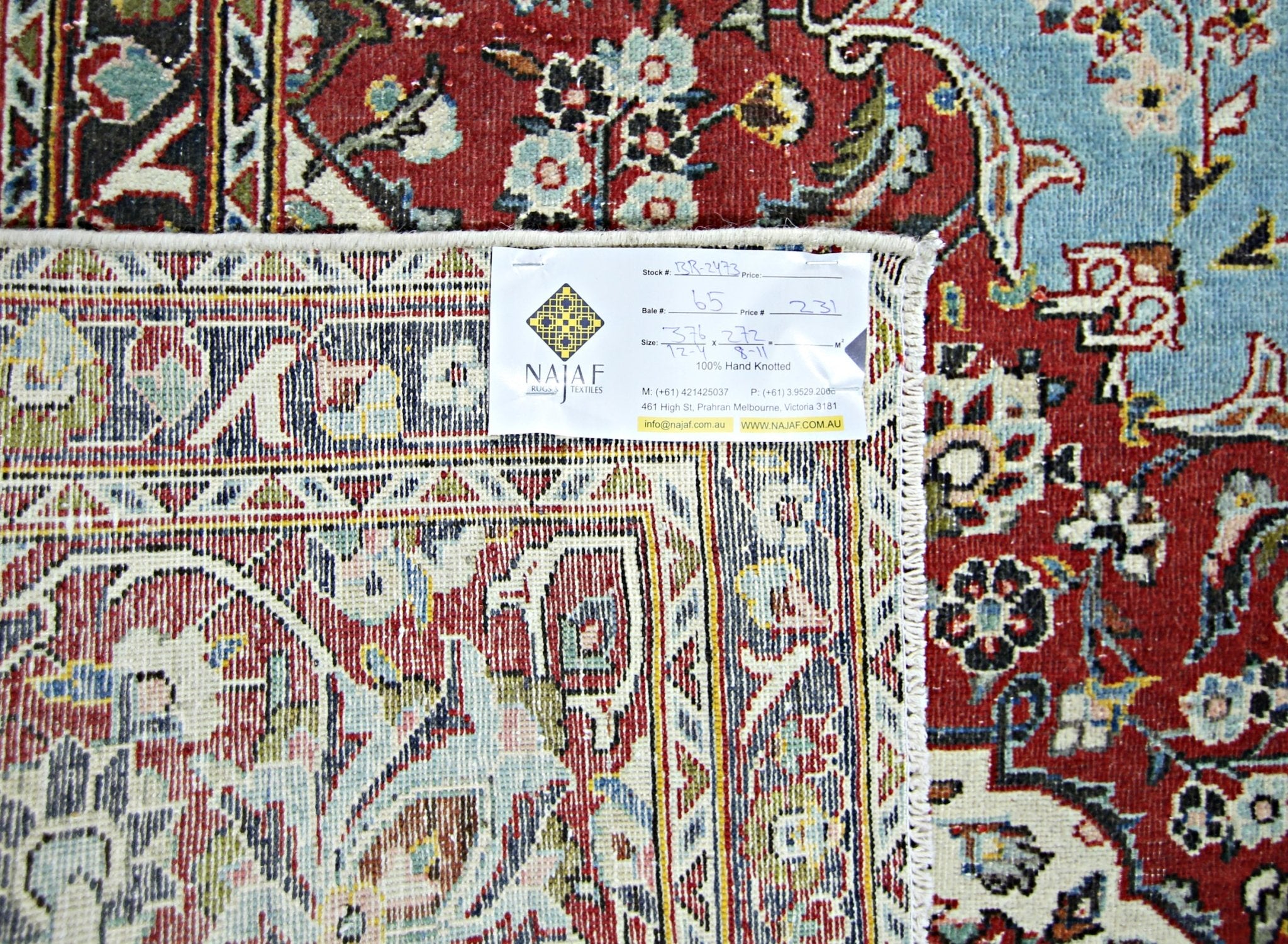 Handwoven Vintage Persian Kerman Rug | 376 x 272 cm | 12'4" x 8'11" - Najaf Rugs & Textile