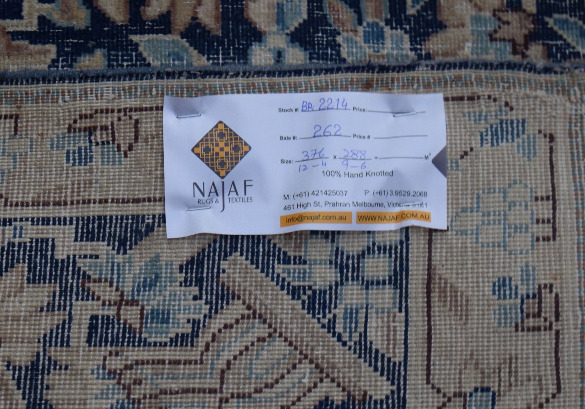 Handwoven Vintage Persian Kerman Rug | 376 x 288 cm | 12'4" x 9'6" - Najaf Rugs & Textile