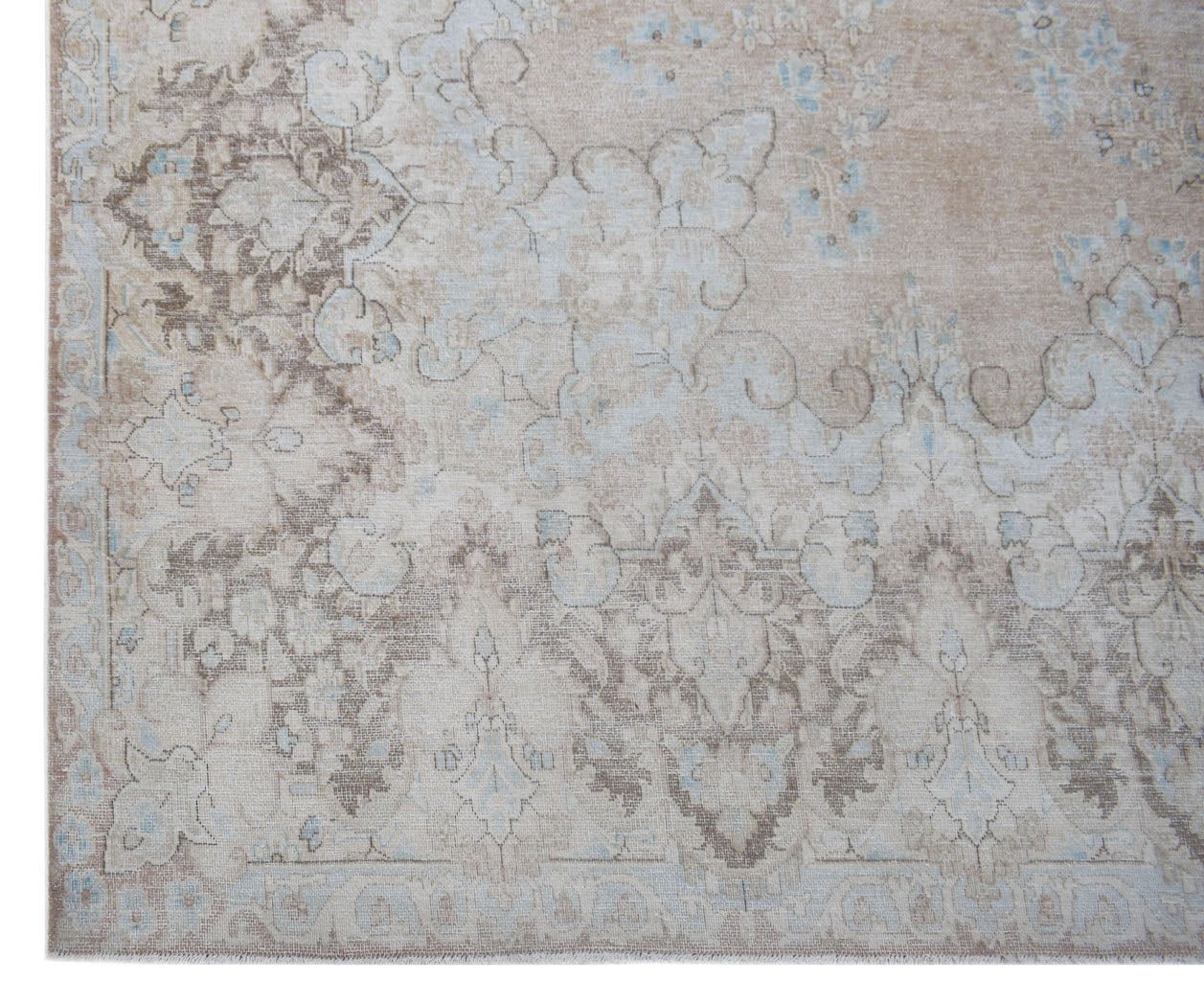 Handwoven Vintage Persian Kerman Rug | 381 x 290 cm | 12'6" x 9'6" - Najaf Rugs & Textile