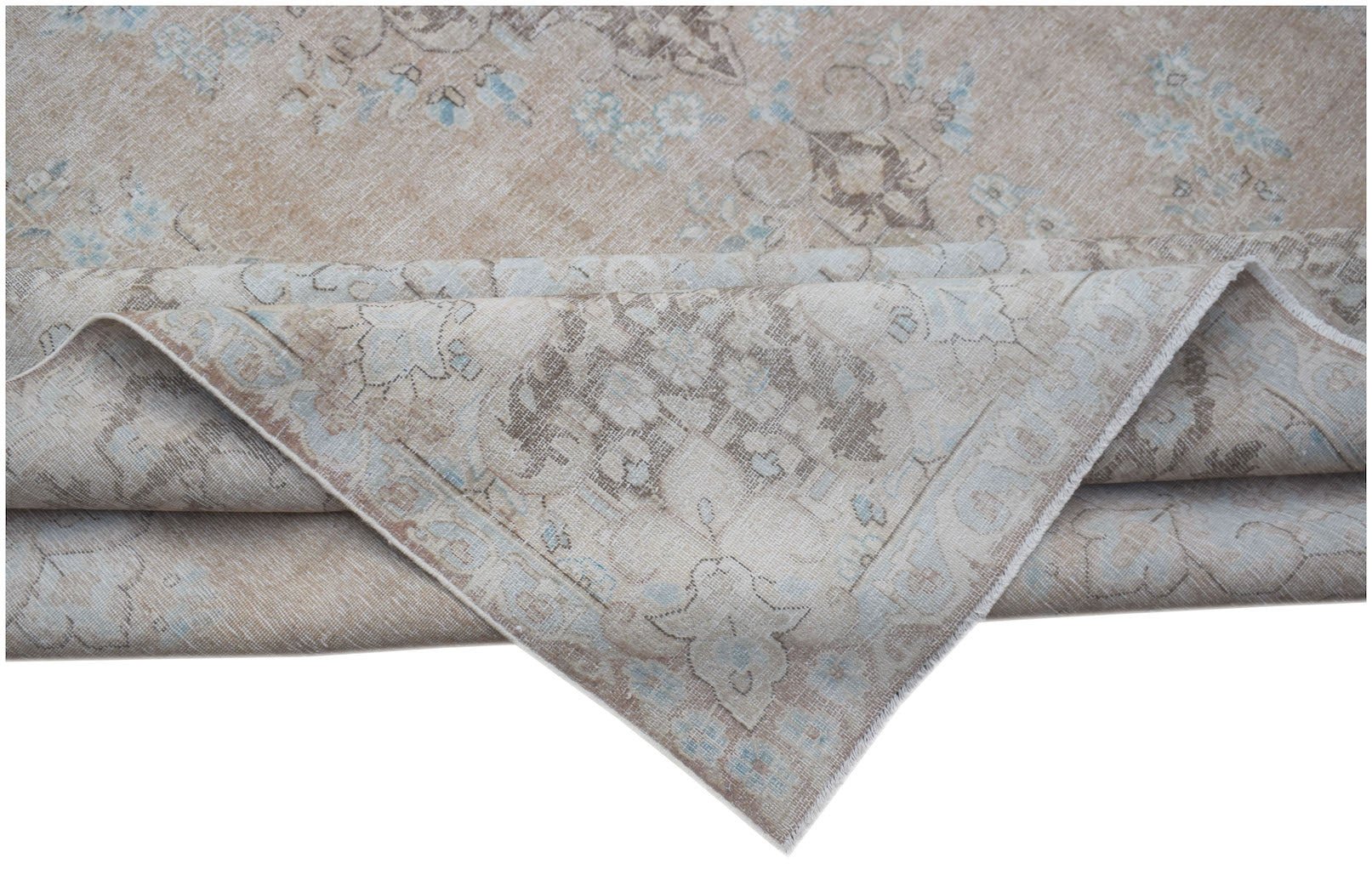 Handwoven Vintage Persian Kerman Rug | 381 x 290 cm | 12'6" x 9'6" - Najaf Rugs & Textile