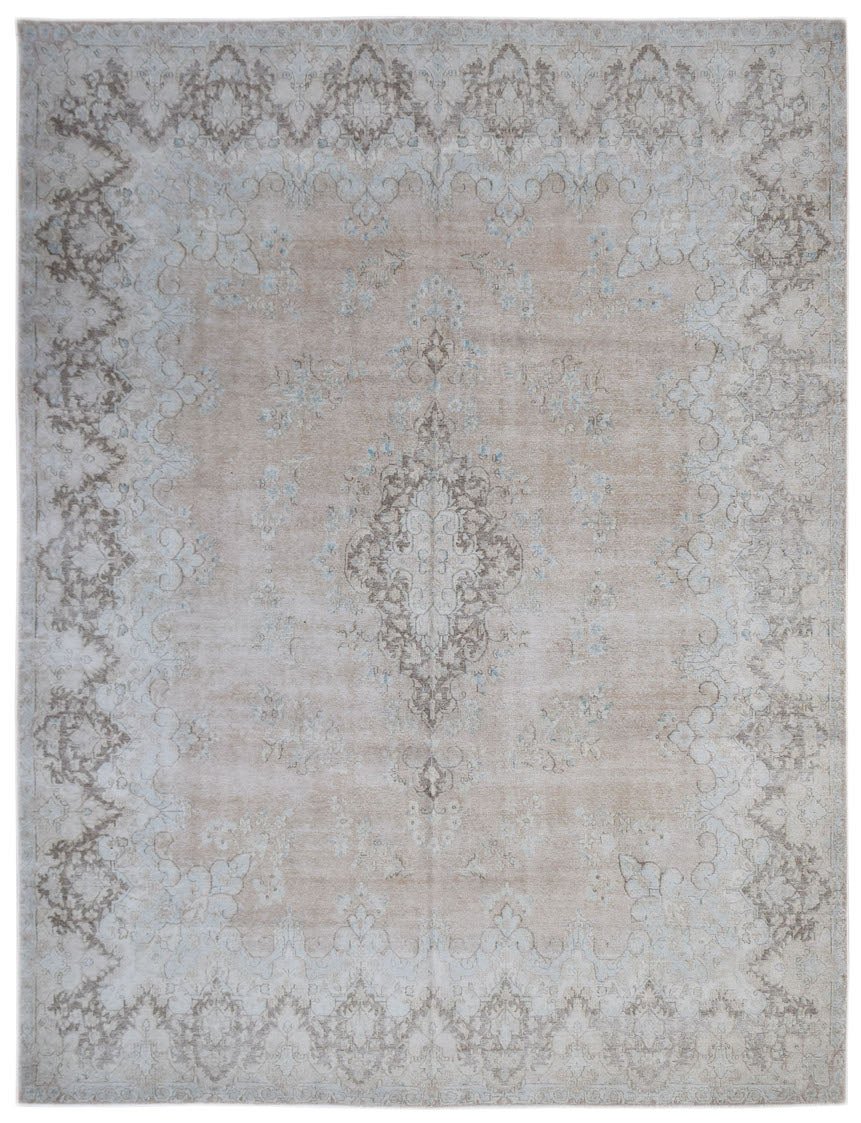 Handwoven Vintage Persian Kerman Rug | 381 x 290 cm | 12'6" x 9'6" - Najaf Rugs & Textile