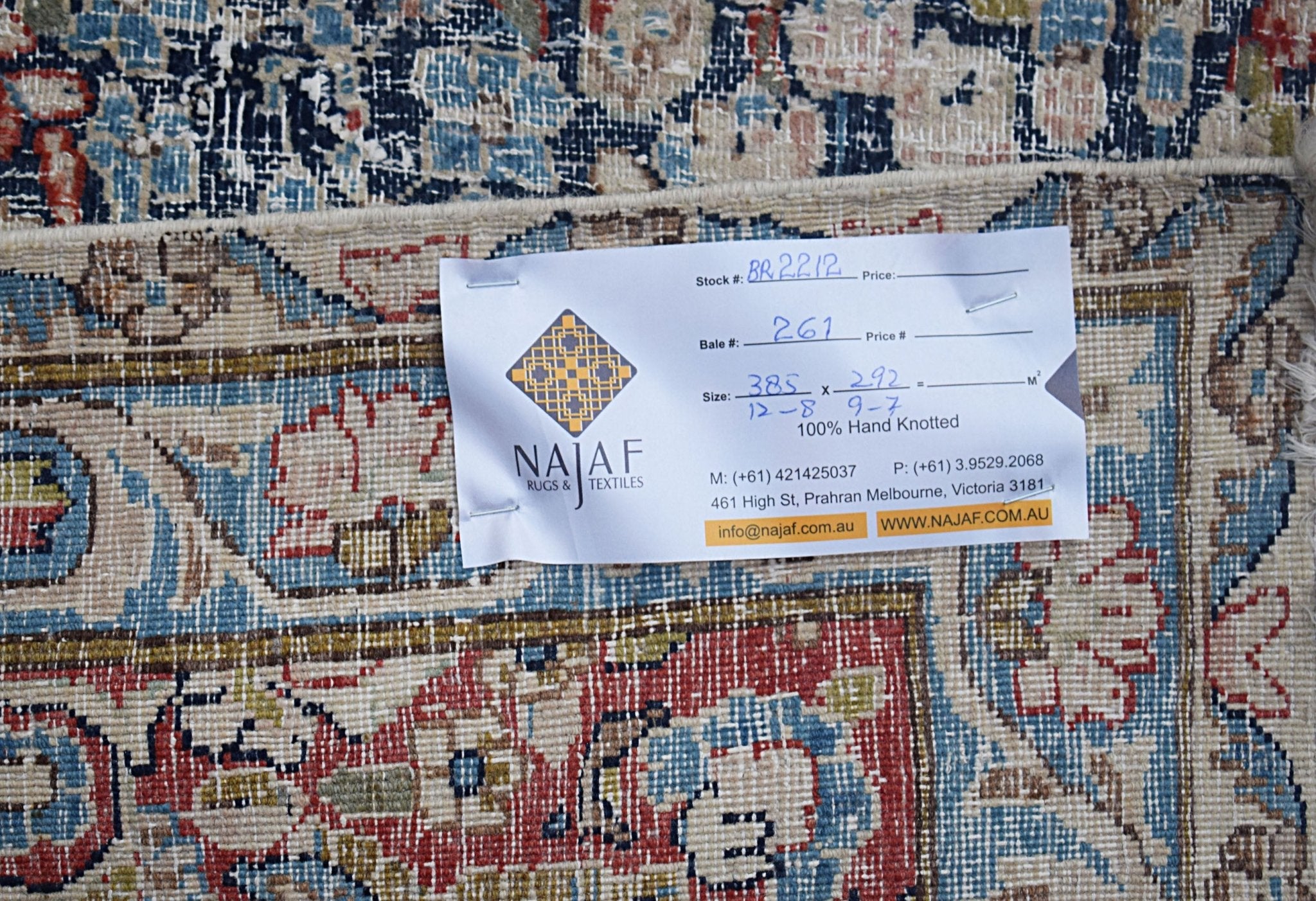 Handwoven Vintage Persian Kerman Rug | 385 x 292 cm | 12'8" x 9'7" - Najaf Rugs & Textile