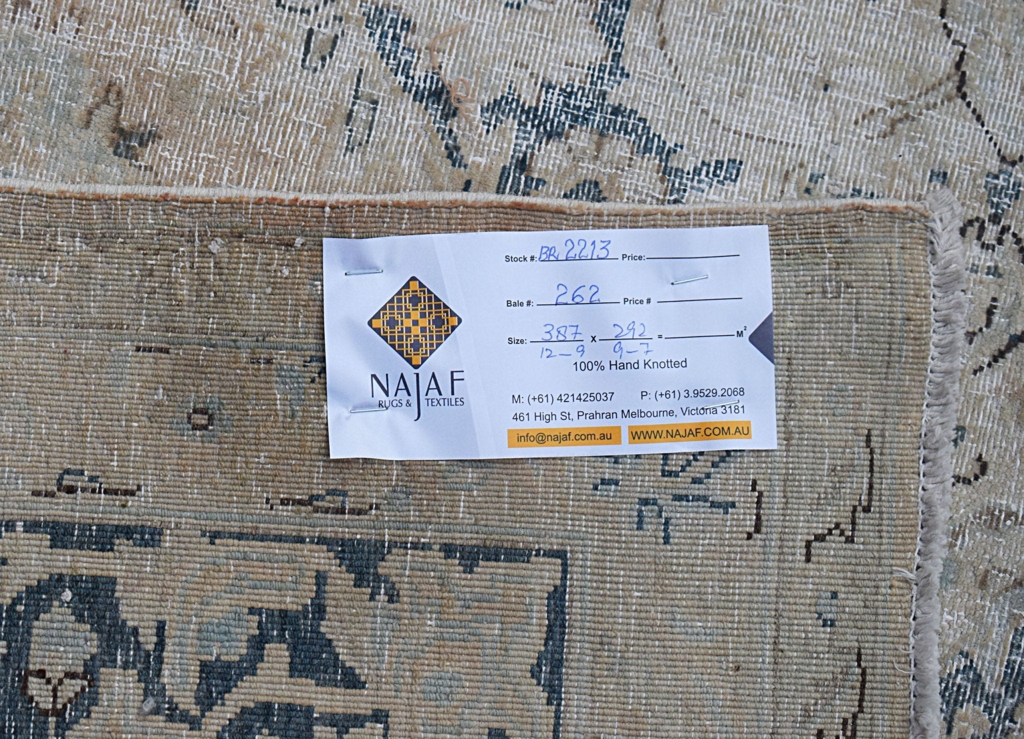 Handwoven Vintage Persian Kerman Rug | 387 x 292 cm | 12'9" x 9'7" - Najaf Rugs & Textile