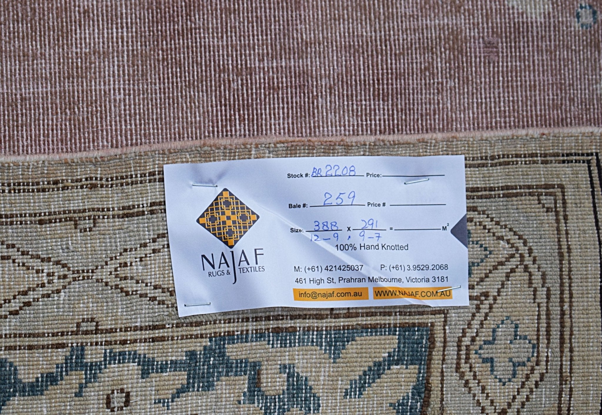 Handwoven Vintage Persian Kerman Rug | 388 x 291 cm | 12'9" x 9'7" - Najaf Rugs & Textile