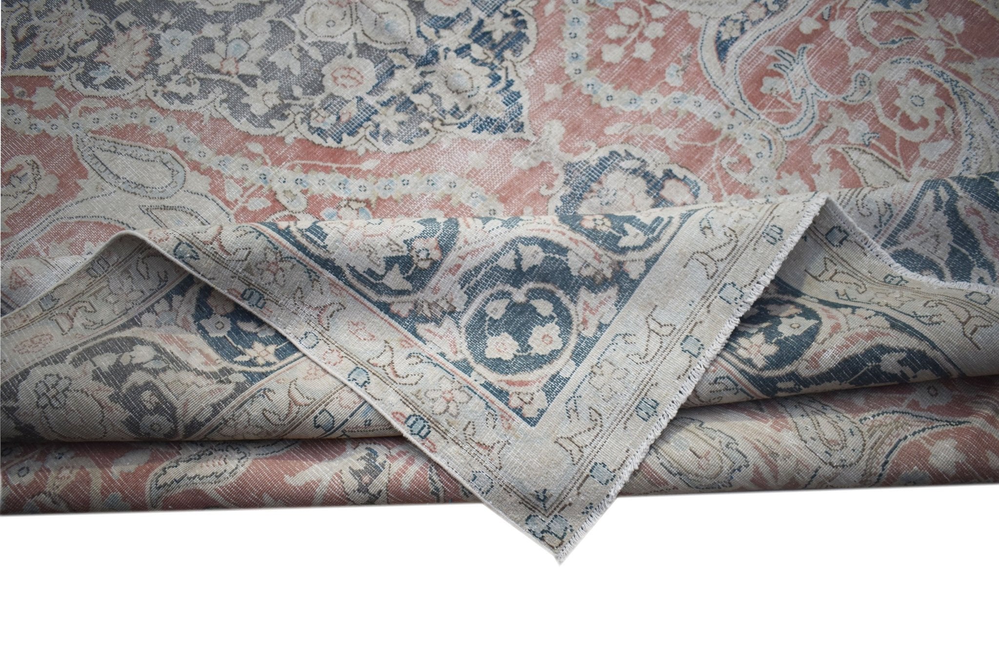 Handwoven Vintage Persian Kerman Rug | 389 x 290 cm | 12'10" x 9'7" - Najaf Rugs & Textile